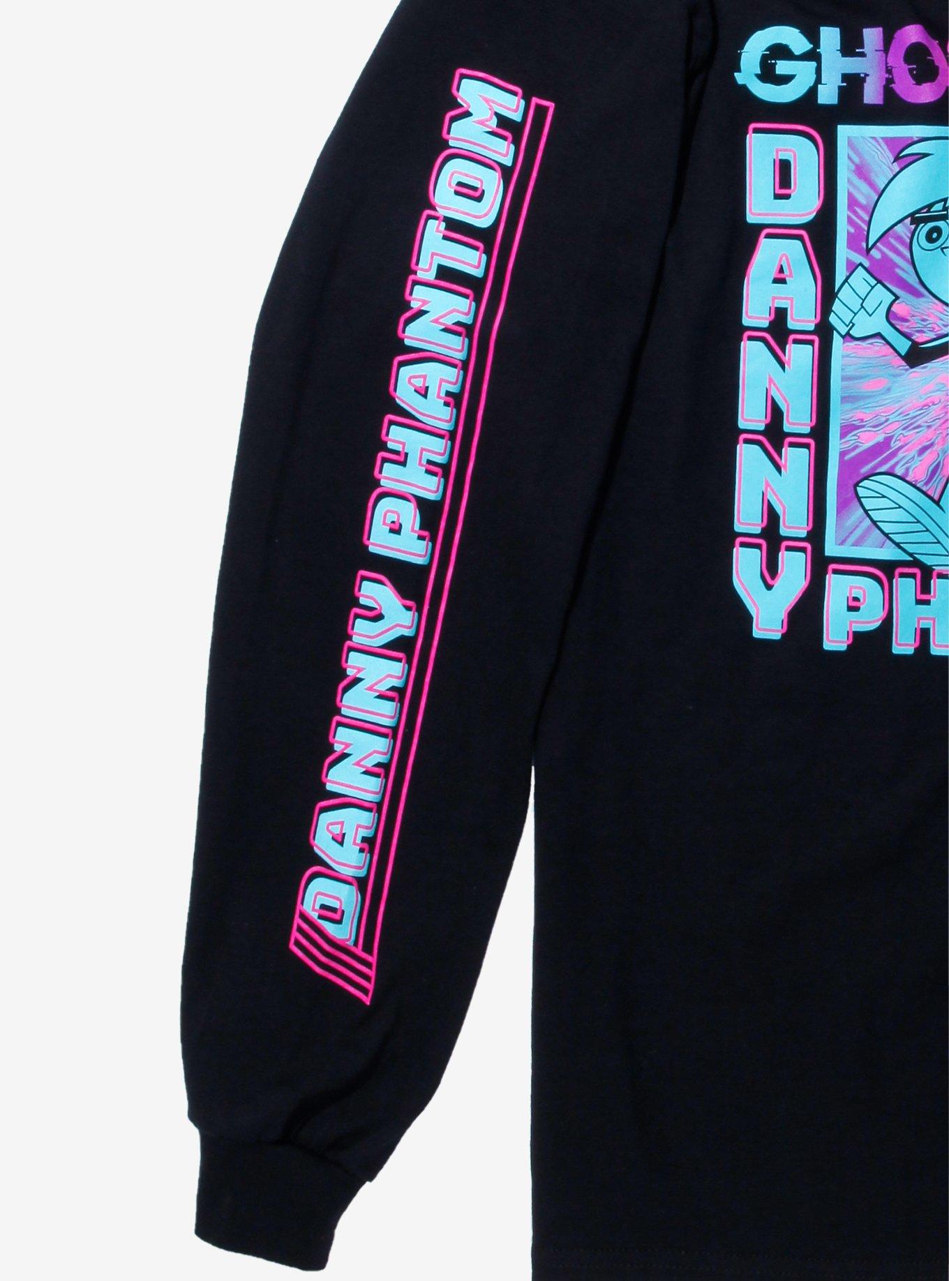 Danny Phantom Ghost Zone Long Sleeve T-Shirt - BoxLunch Exclusive, BLACK, alternate