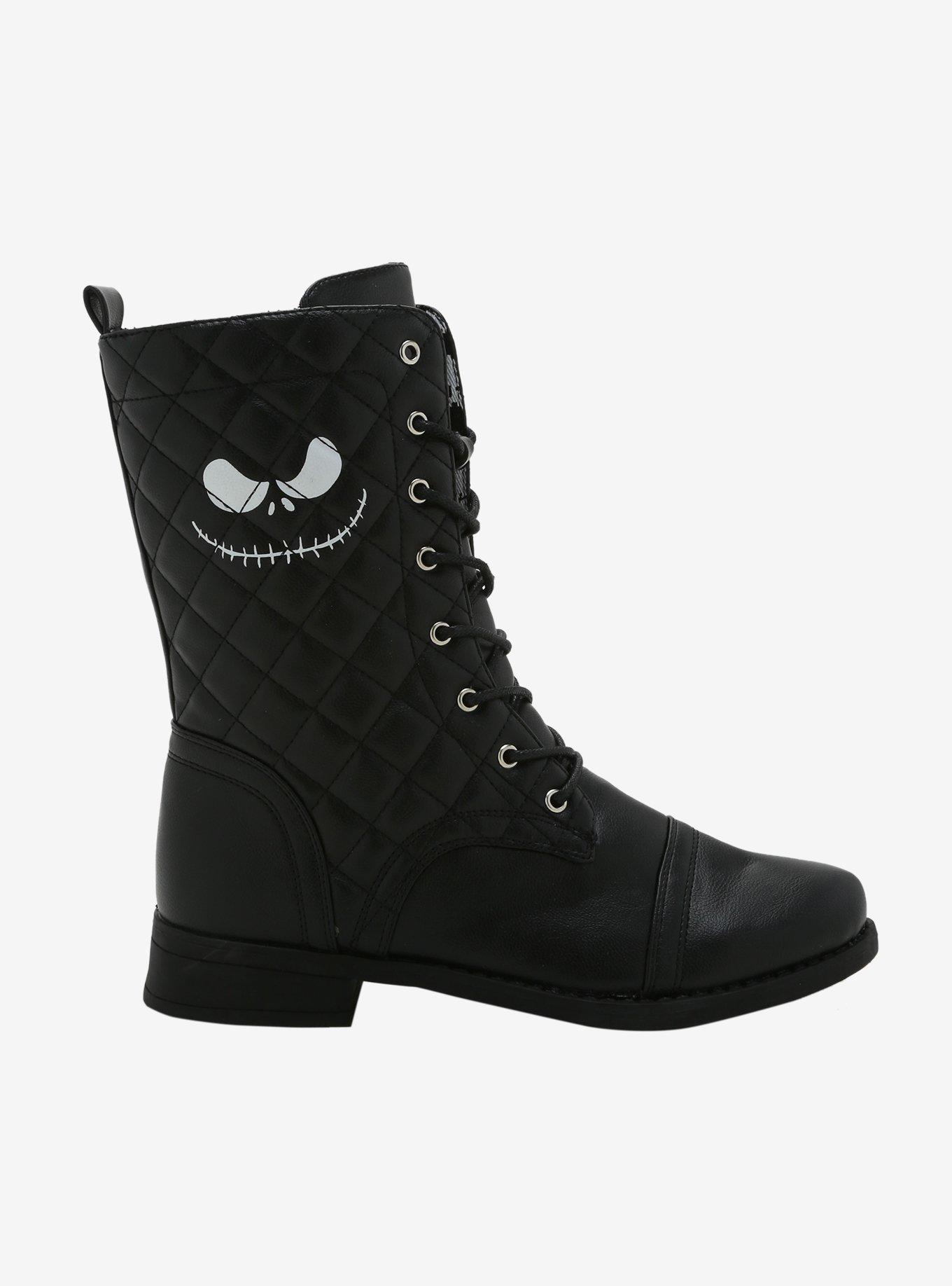 The Nightmare Before Christmas Jack Quilted Combat Boots, MULTI, alternate