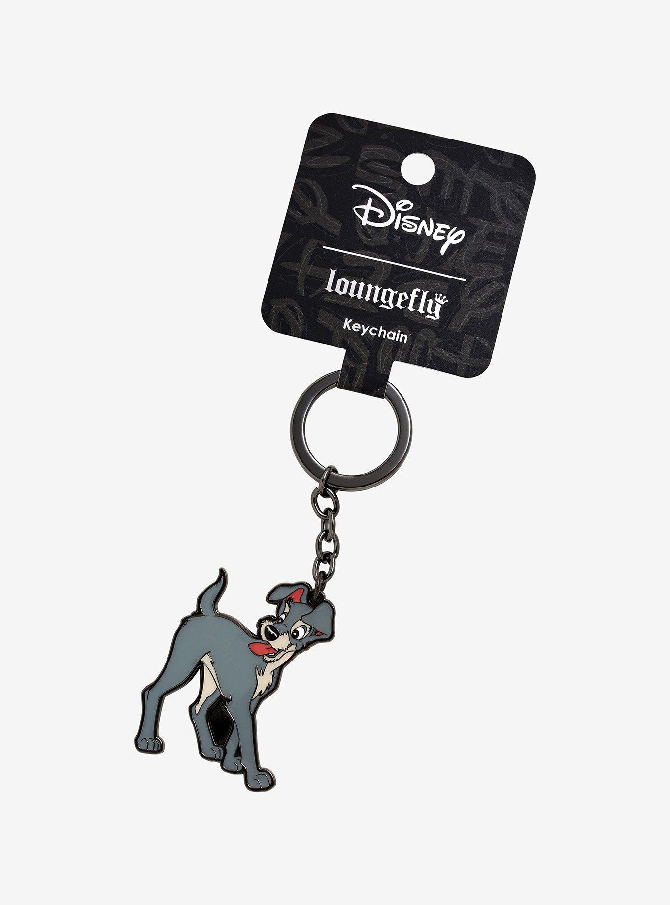 Loungefly Disney Lady And The Tramp Smile Tramp Key Chain, , alternate