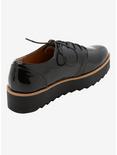 Black Patent Platform Oxford Shoes, BLACK, alternate