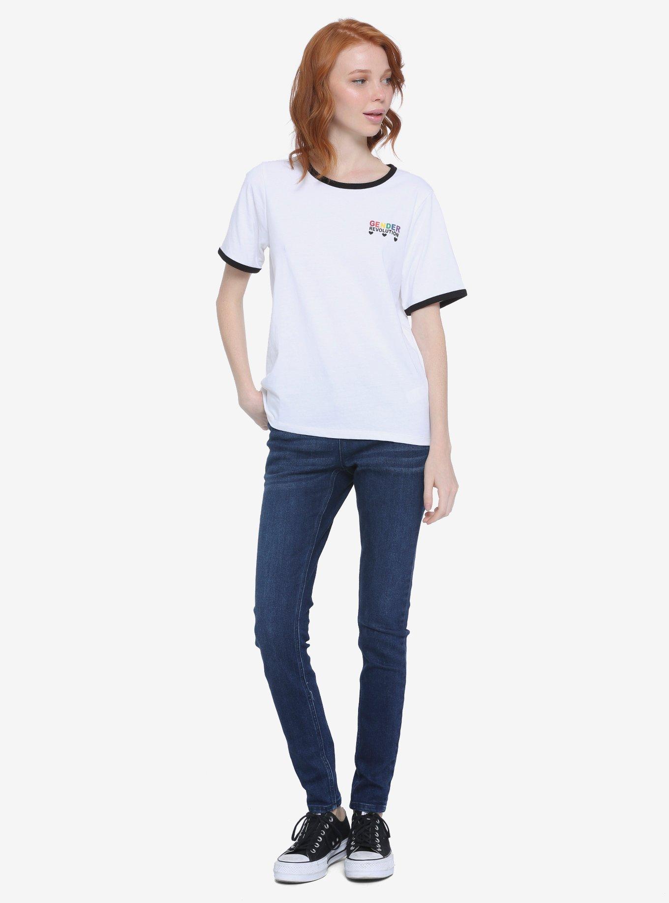 Daisy Street Gender Revolution Ringer T-Shirt, MULTI, alternate