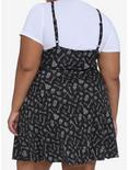 Black & White Keys T-Shirt & Strappy Dress Plus Size, WHITE, alternate