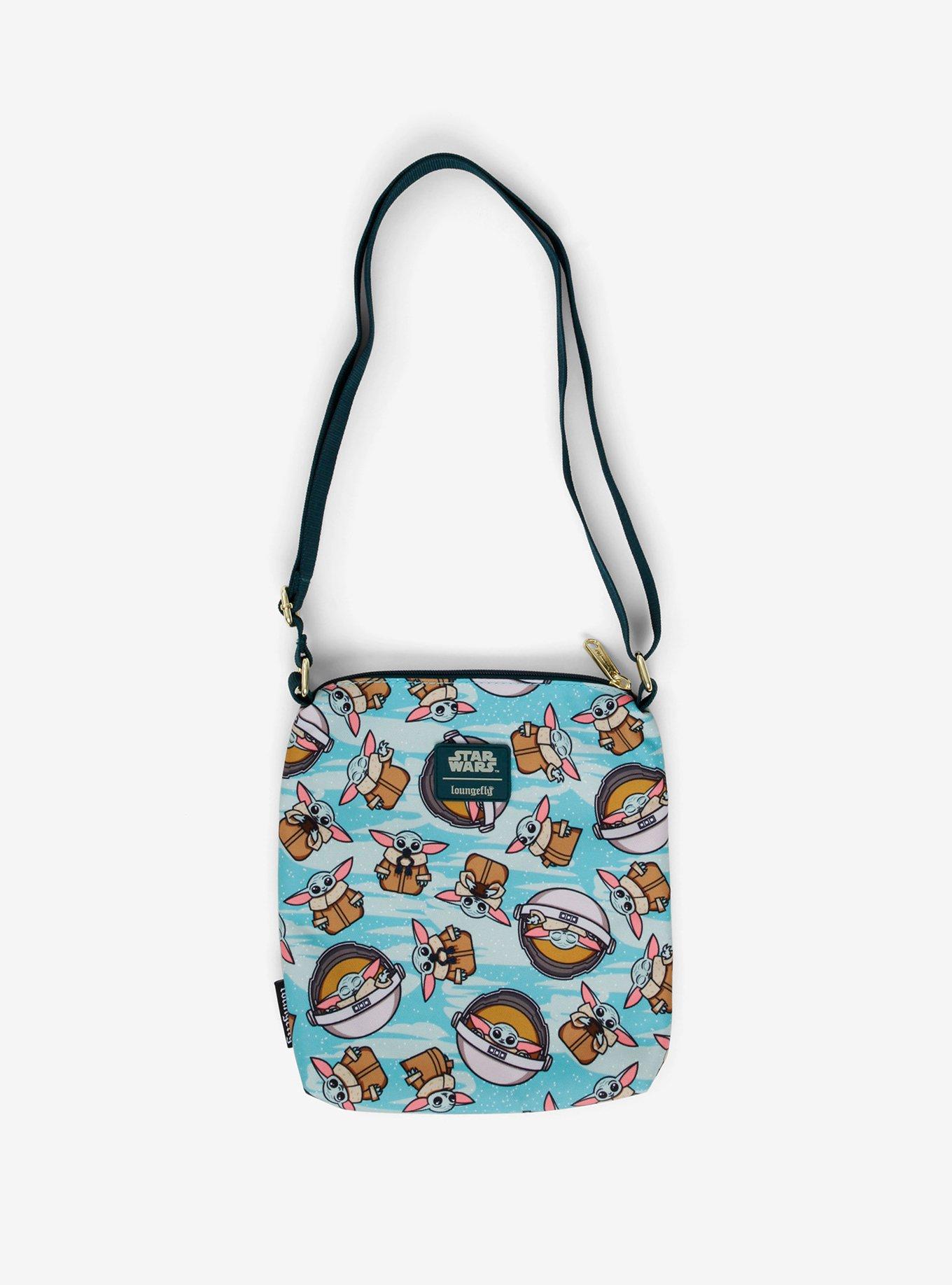 Loungefly Star Wars The Mandalorian The Child Allover Print Crossbody Bag, , alternate