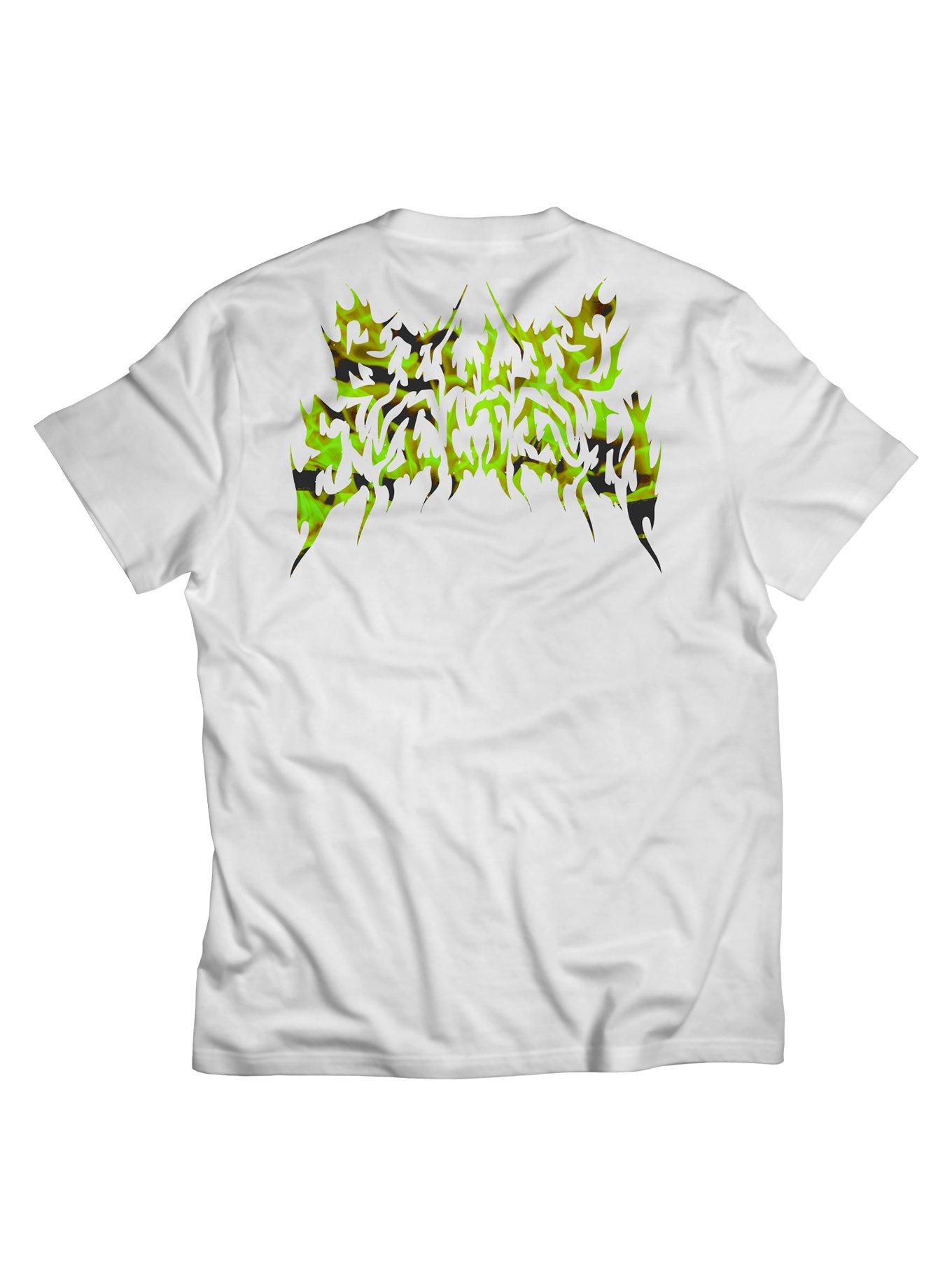 Billie Eilish Camo Metal Blohsh T-Shirt, WHITE, alternate