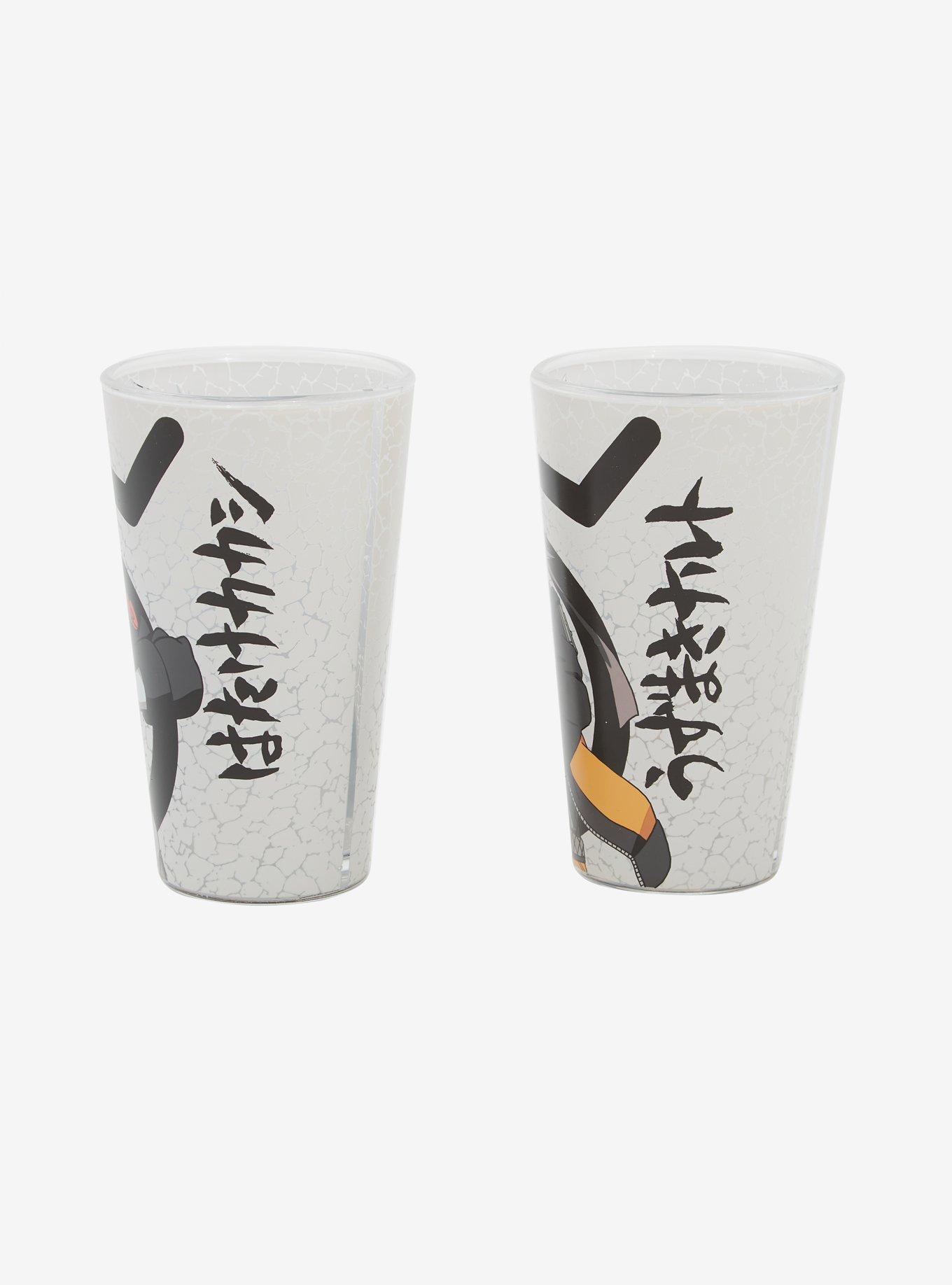 Naruto Shippuden Kakashi & Naruto Frosted Pint Glass Set - BoxLunch Exclusive, , alternate