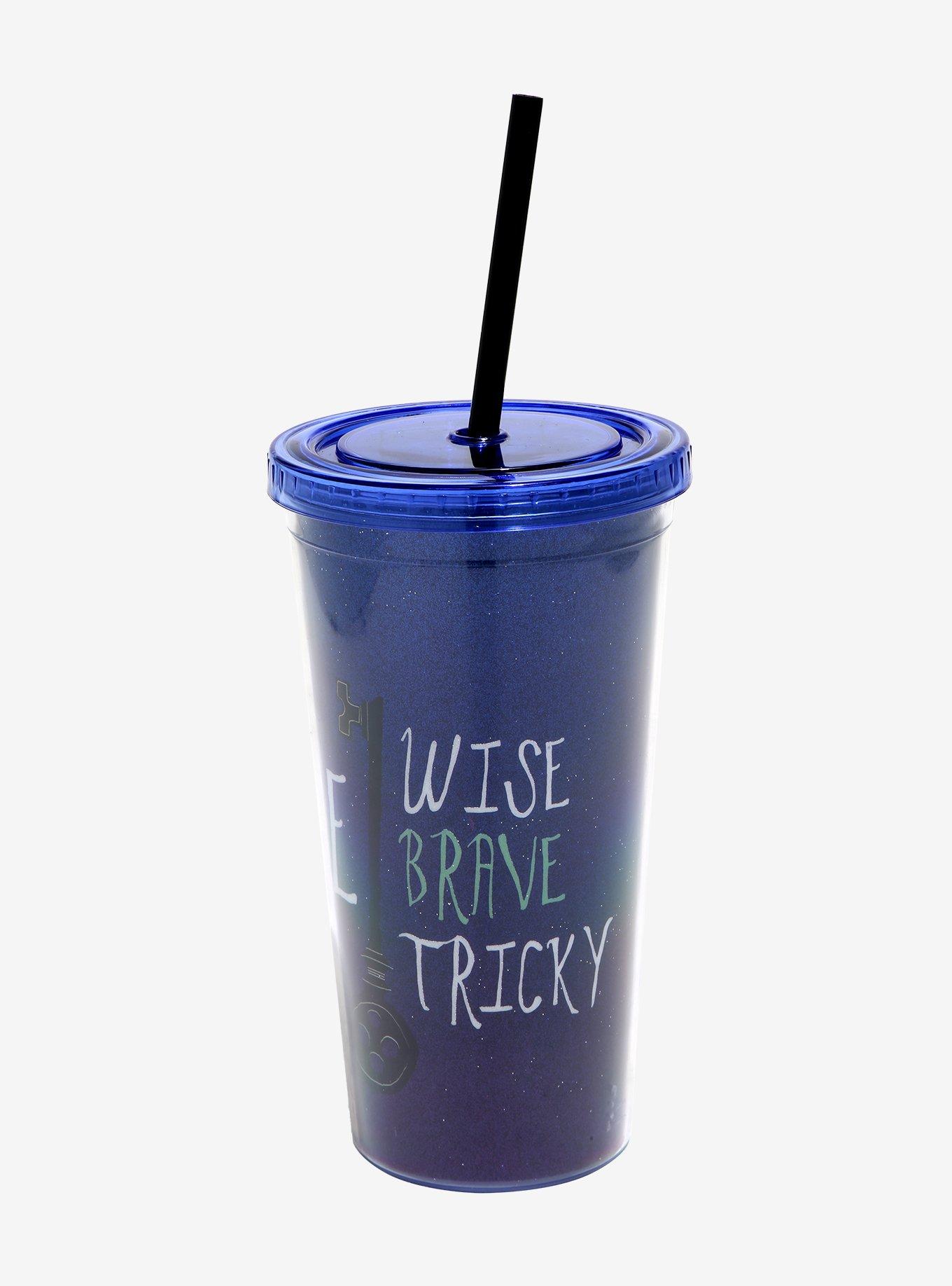 Coraline Wise Brave Tricky Glitter Acrylic Travel Cup, , alternate