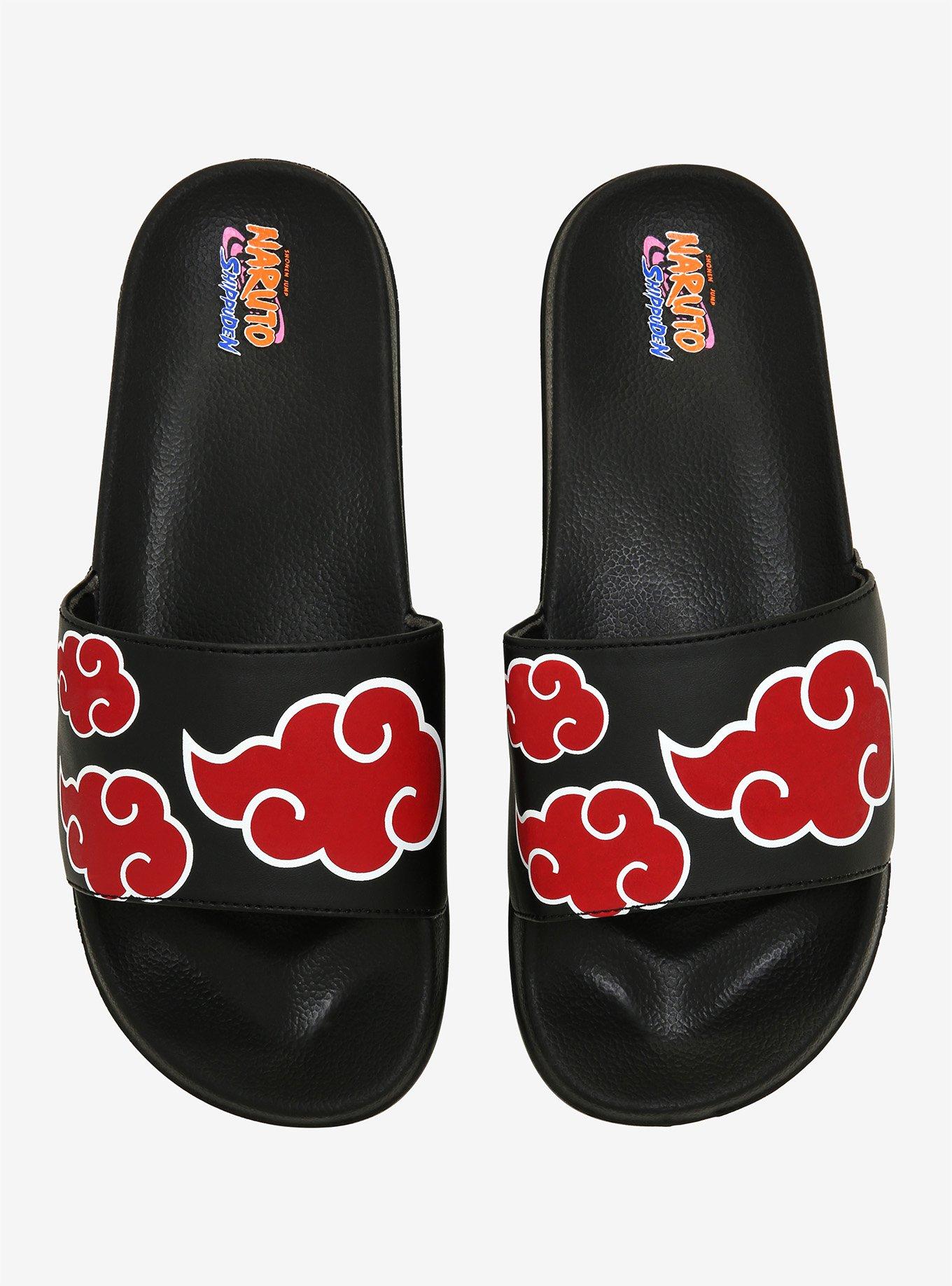 Naruto Shippuden Akatsuki Slide Sandals, MULTI, alternate