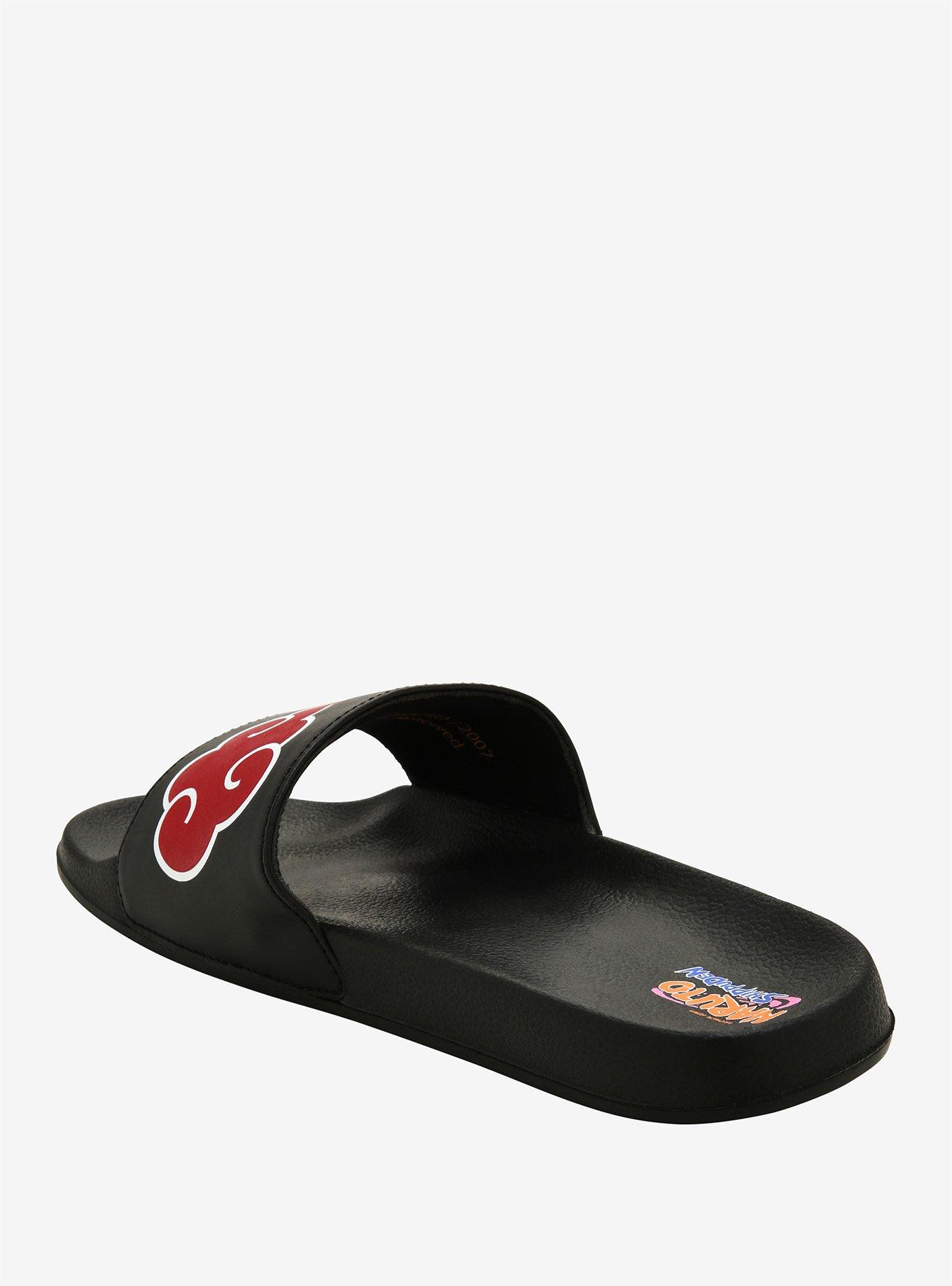 Naruto Shippuden Akatsuki Slide Sandals, MULTI, alternate