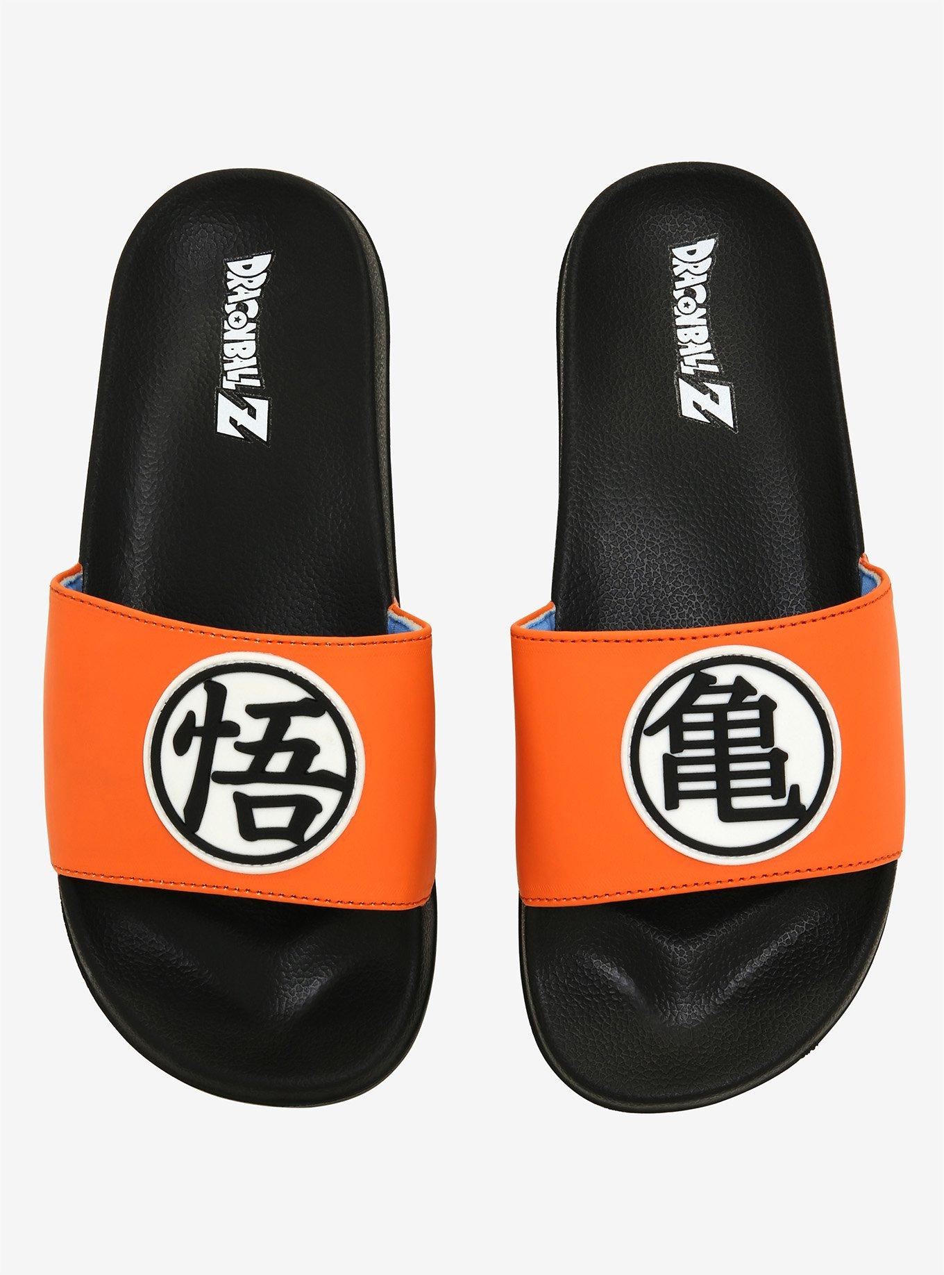 Dragon Ball Z Goku Kanji Slide Sandals, MULTI, alternate