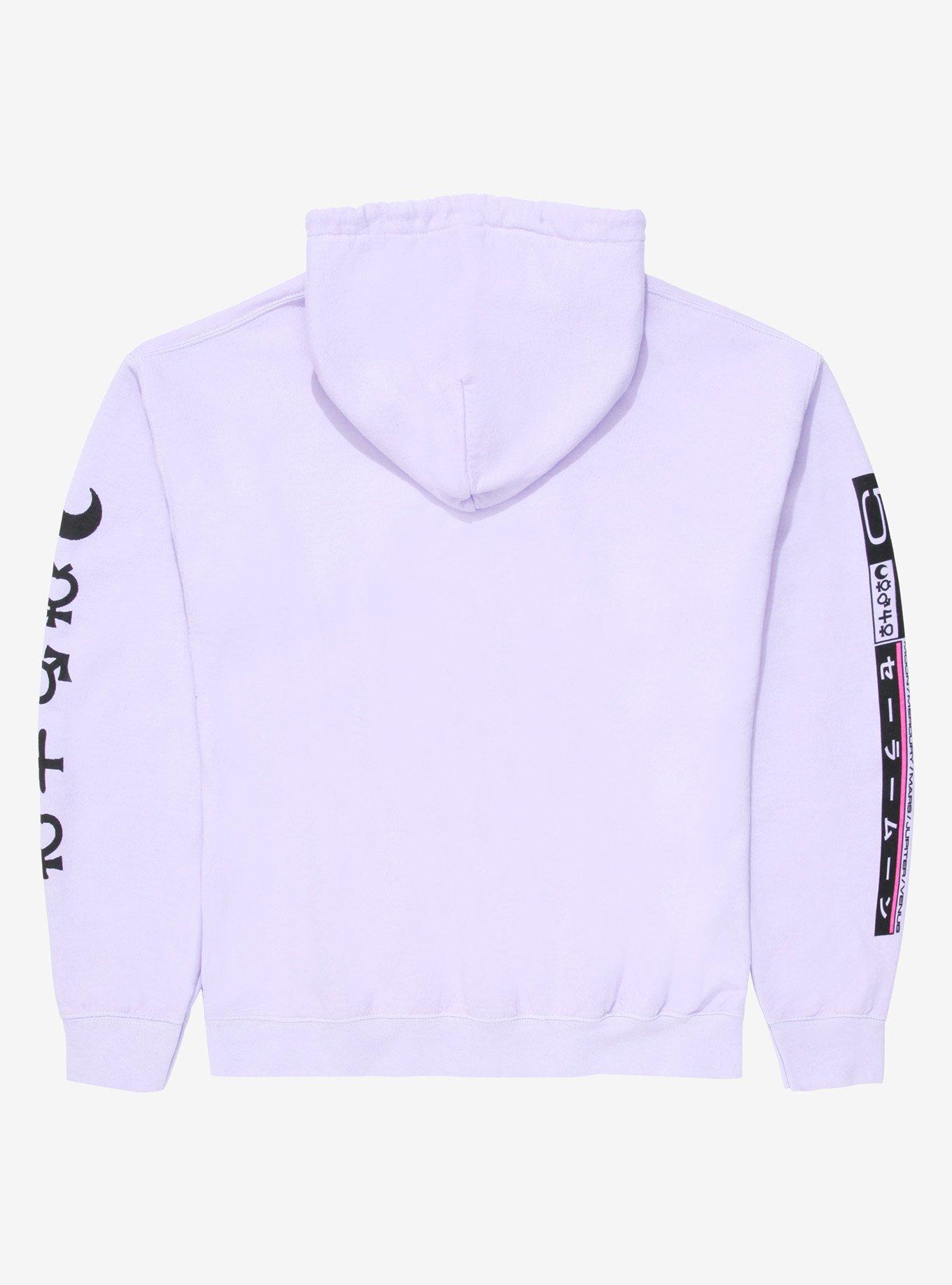 Sailor Moon Vaporwave Hoodie - BoxLunch Exclusive, YELLOW, alternate