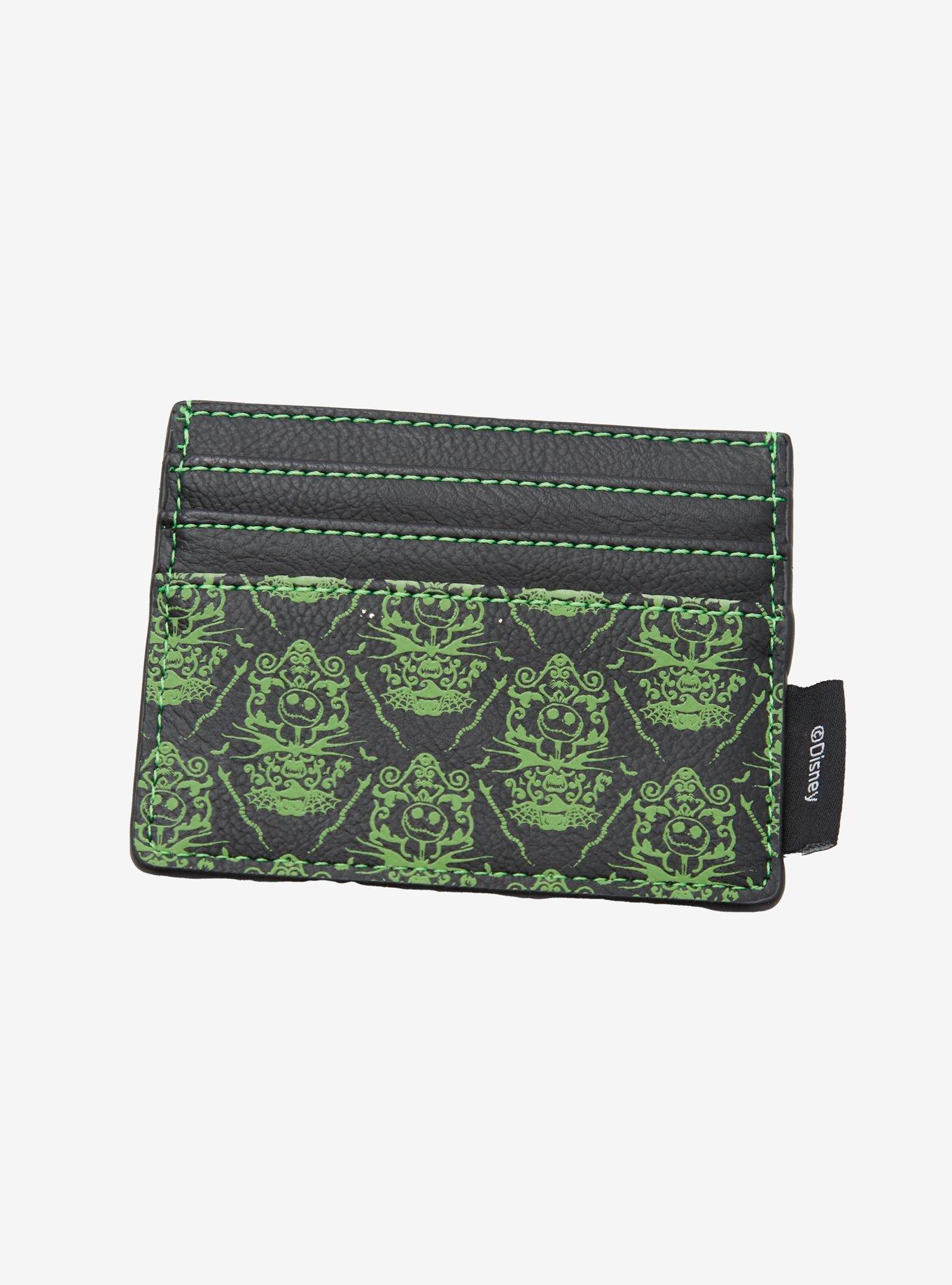 Loungefly The Nightmare Before Christmas Halloween Town Black & Green Cardholder, , alternate