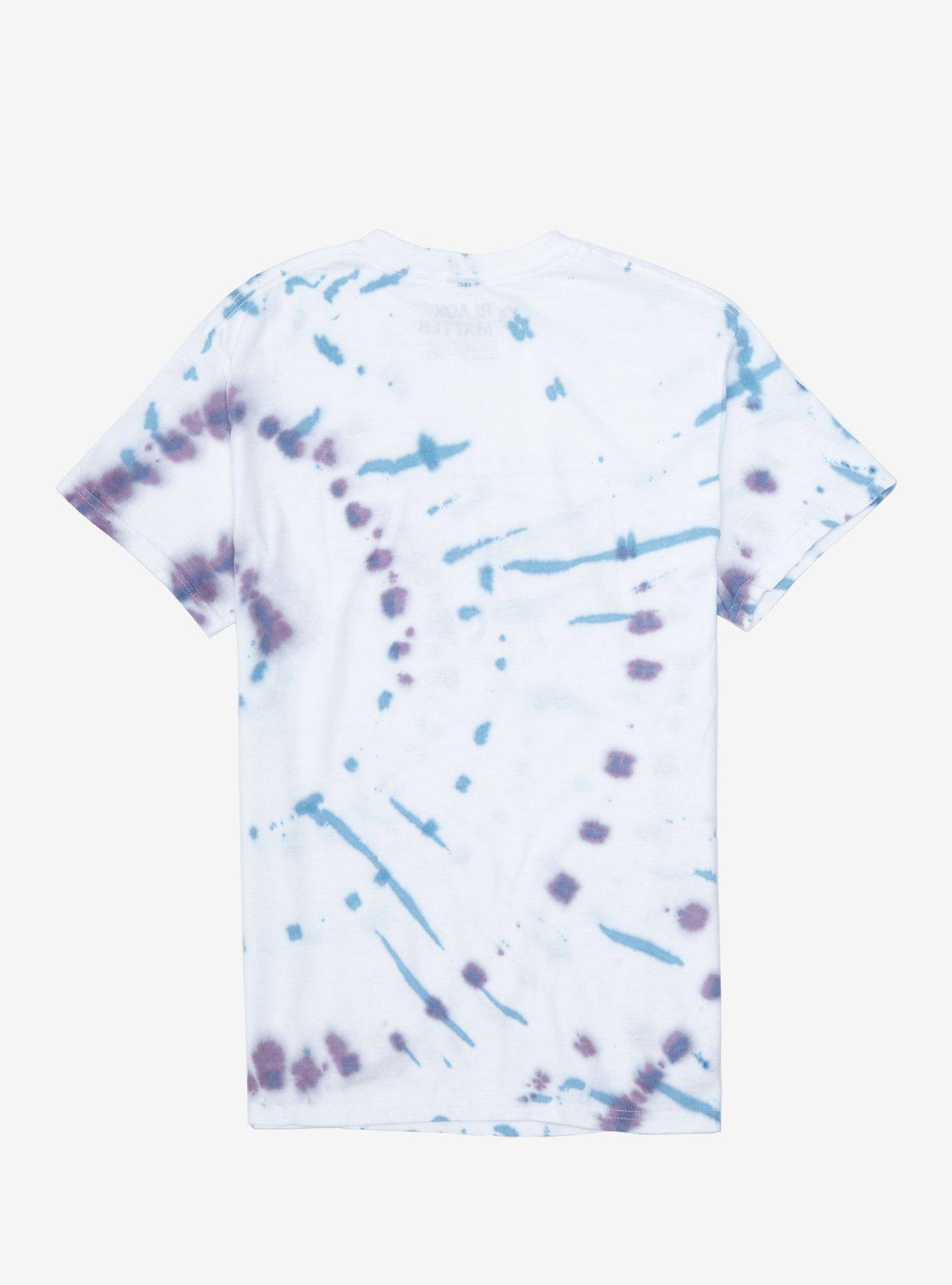 Overthinking & Always Hungry Tie-Dye Boyfriend Fit Girls T-Shirt, MULTI, alternate