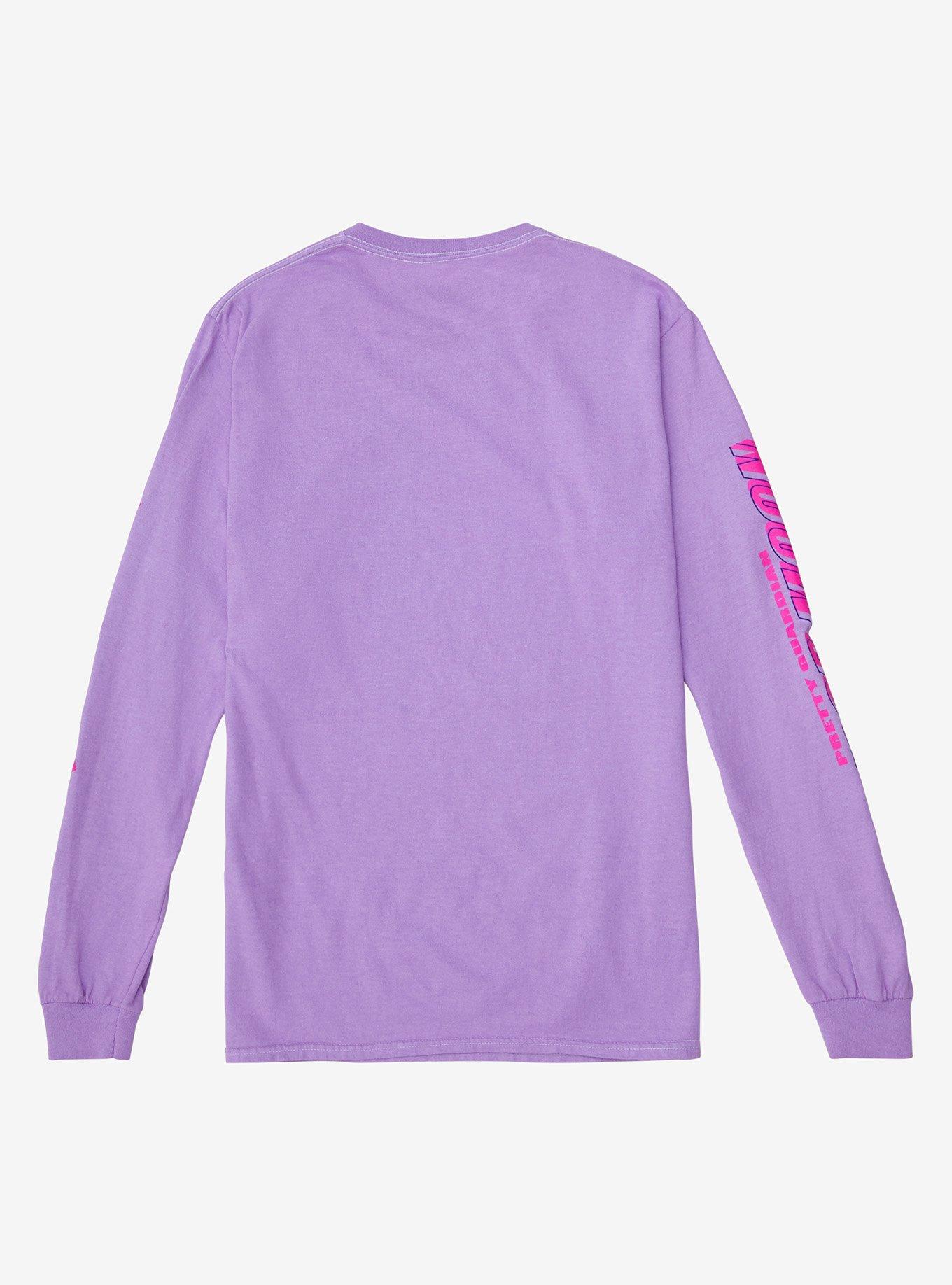 Sailor Moon Group Katakana Vaporwave Long Sleeve T-Shirt - BoxLunch Exclusive, LIGHT PURPLE, alternate