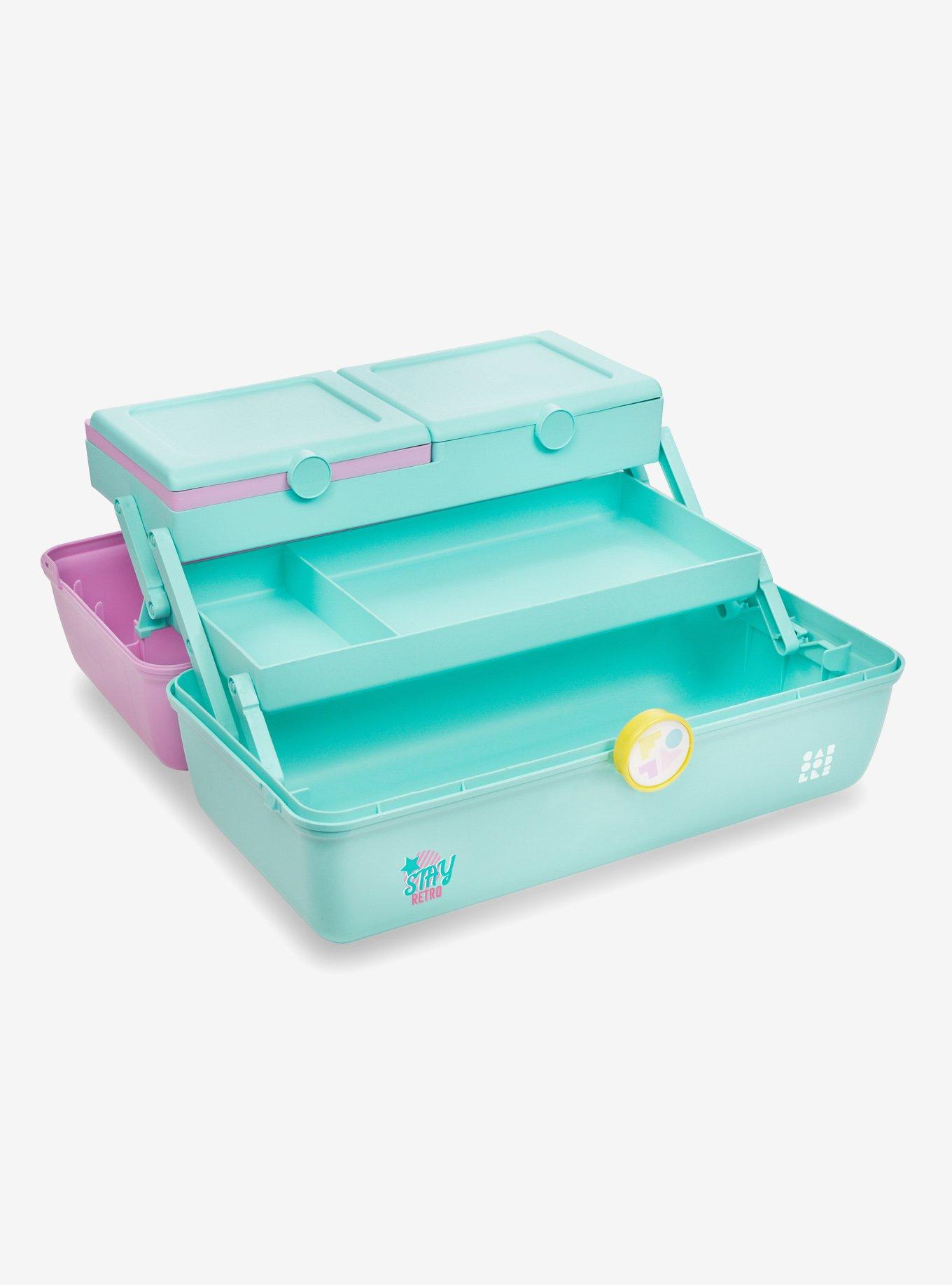 Caboodles XL Ultimate Retro On-The-Go Girl Light Blue and Pink, , alternate