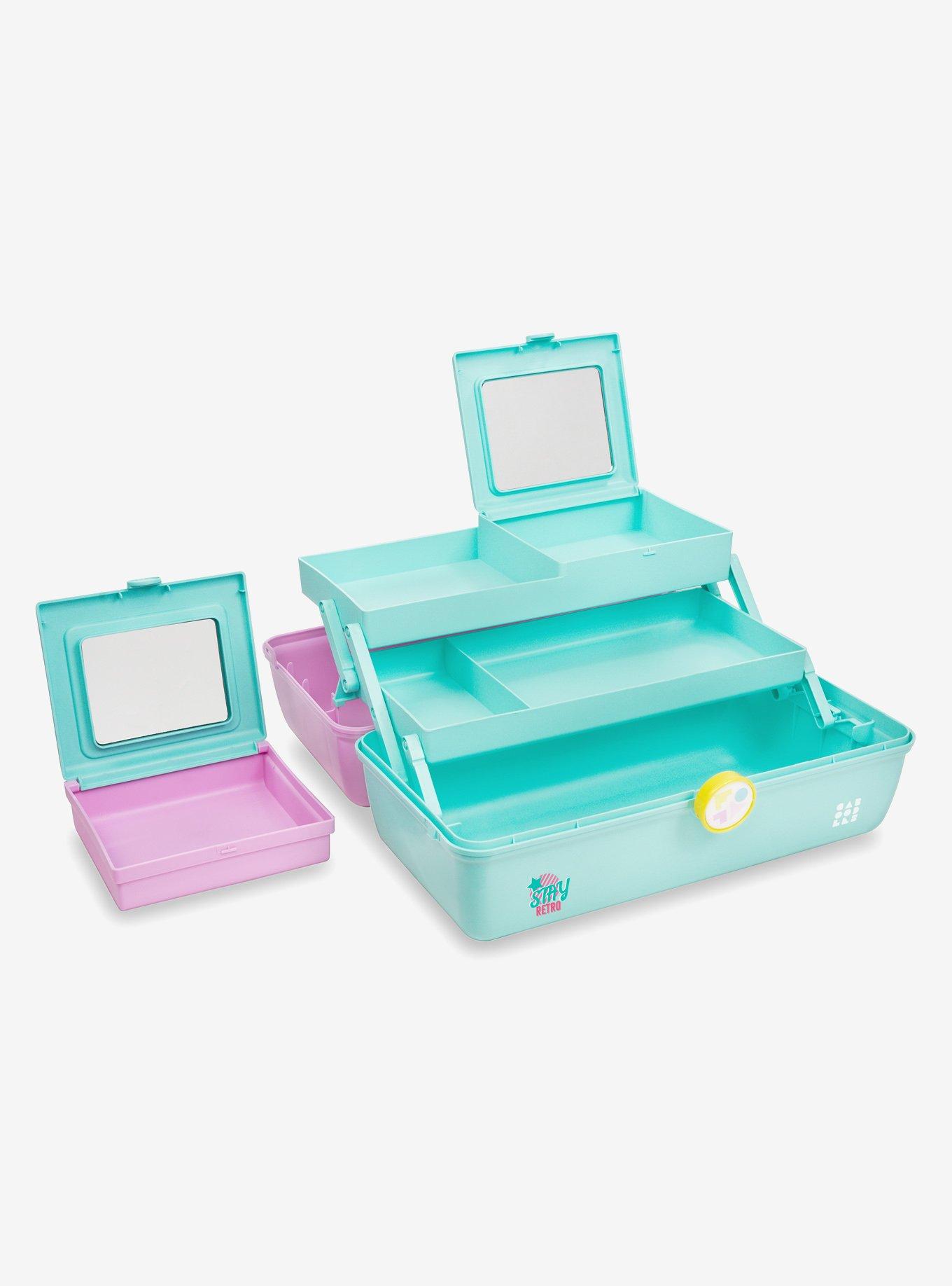 Caboodles XL Ultimate Retro On-The-Go Girl Light Blue and Pink, , alternate