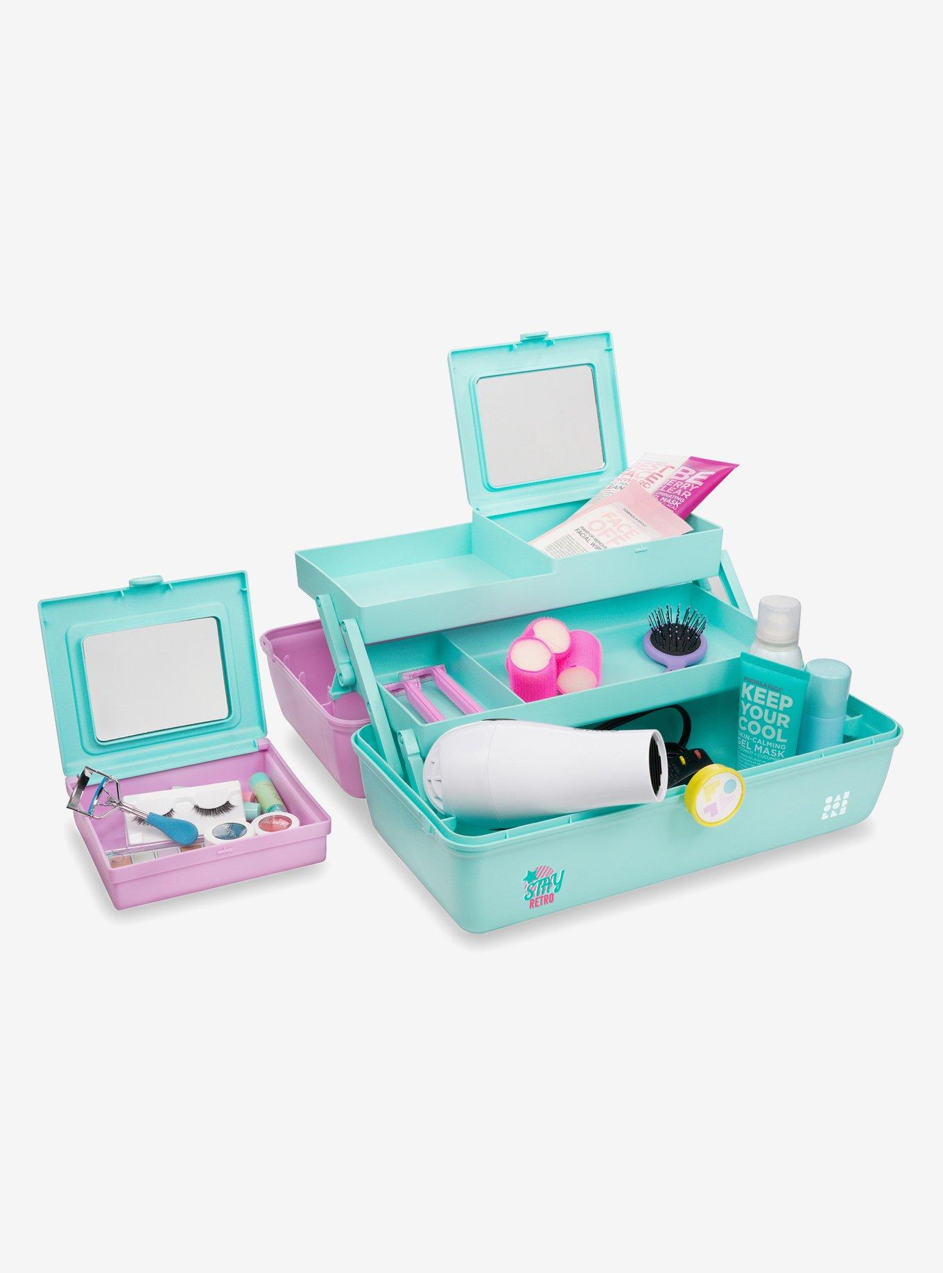 Caboodles XL Ultimate Retro On-The-Go Girl Light Blue and Pink, , alternate