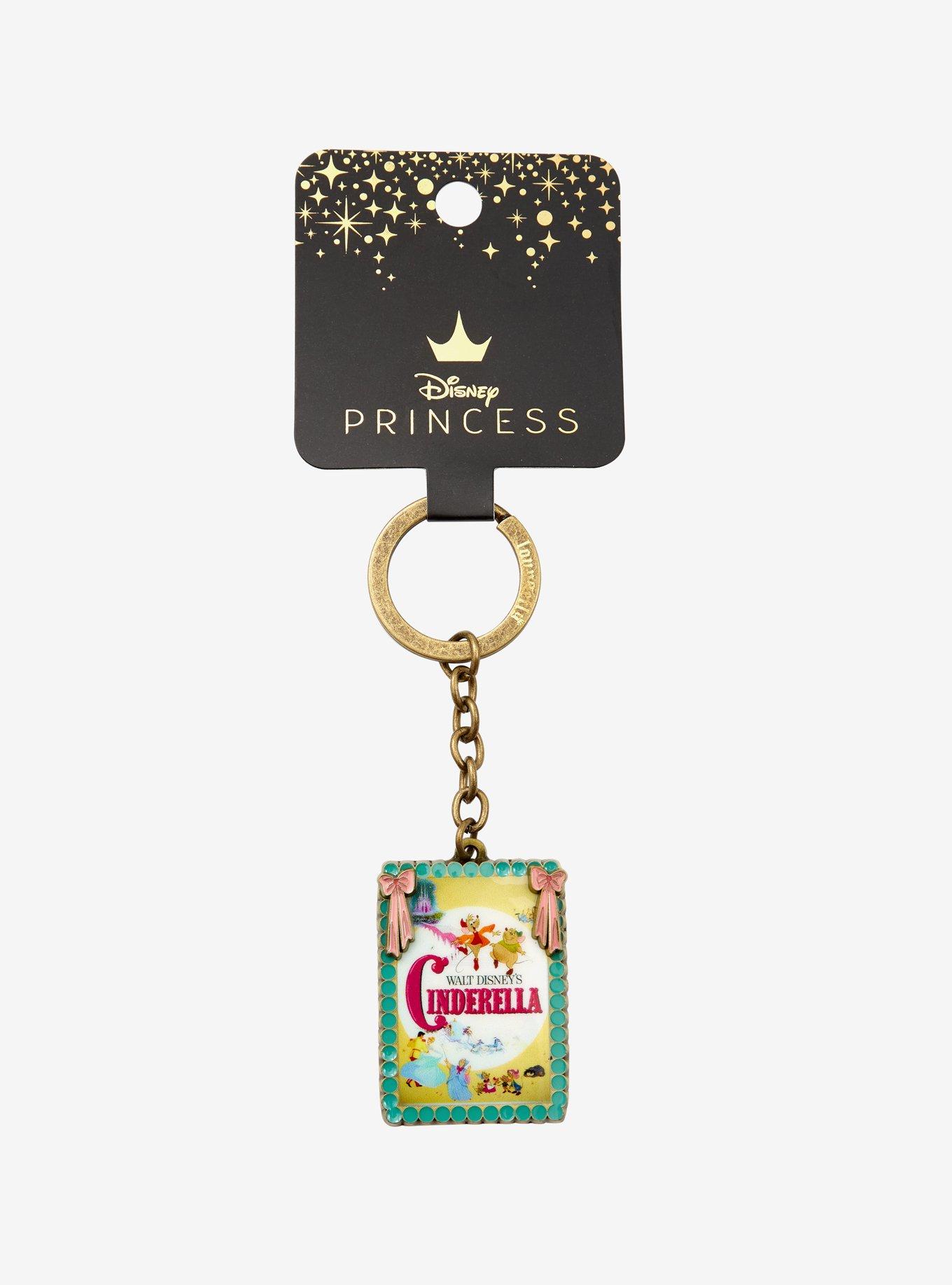 Loungefly Disney Princess Cinderella Movie Poster Enamel Keychain, , alternate