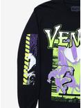 Marvel Venom Katakana Long Sleeve T-Shirt - BoxLunch Exclusive, BLACK, alternate