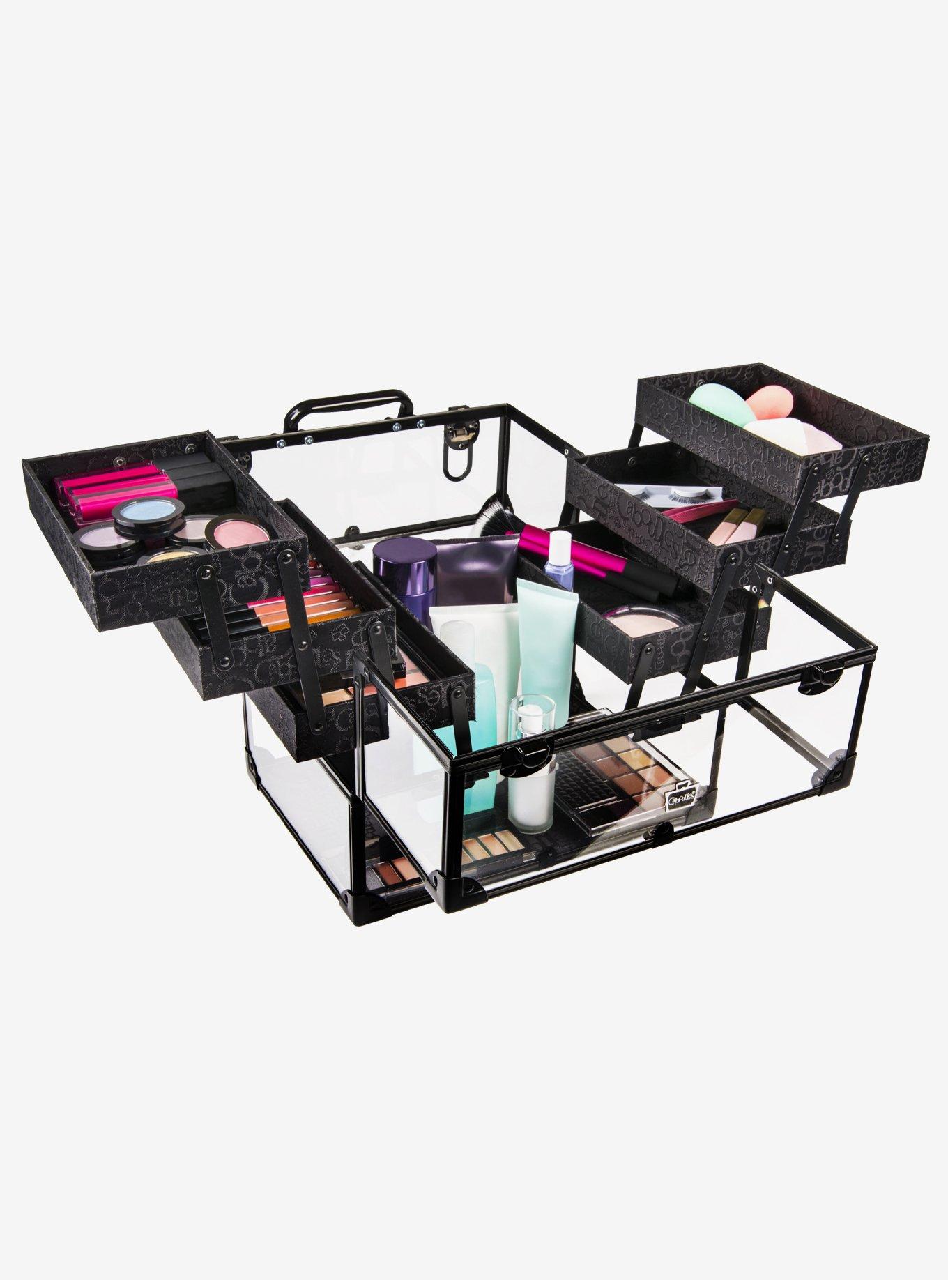 Caboodles Neat Freak Acrylic Train Case Black, , alternate