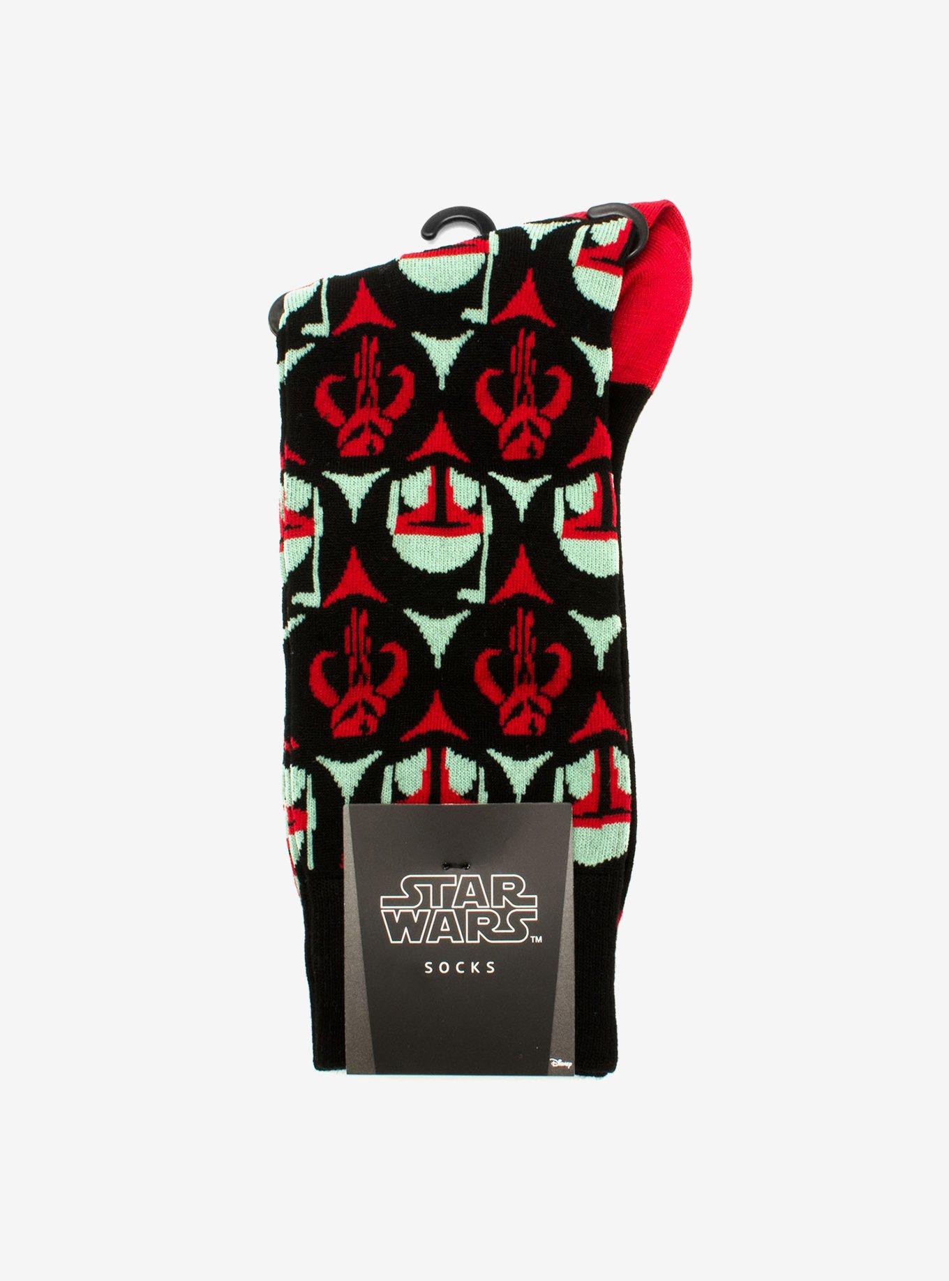 Star Wars Boba Fett Black Socks, , alternate