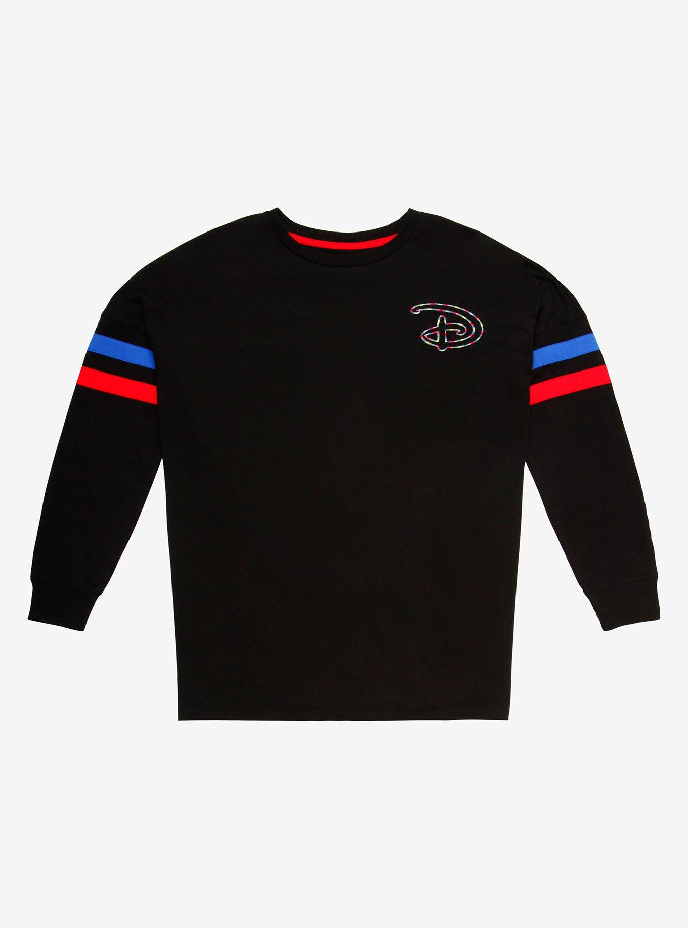 Disney Rainbow Chenille Logo Hype Jersey - BoxLunch Exclusive, MULTI, alternate