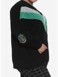 Harry Potter Slytherin Chevrons Girls Sweatshirt Plus Size, GREEN, alternate