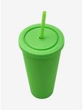 Neon Green Rubberized Acrylic Travel Cup, , alternate