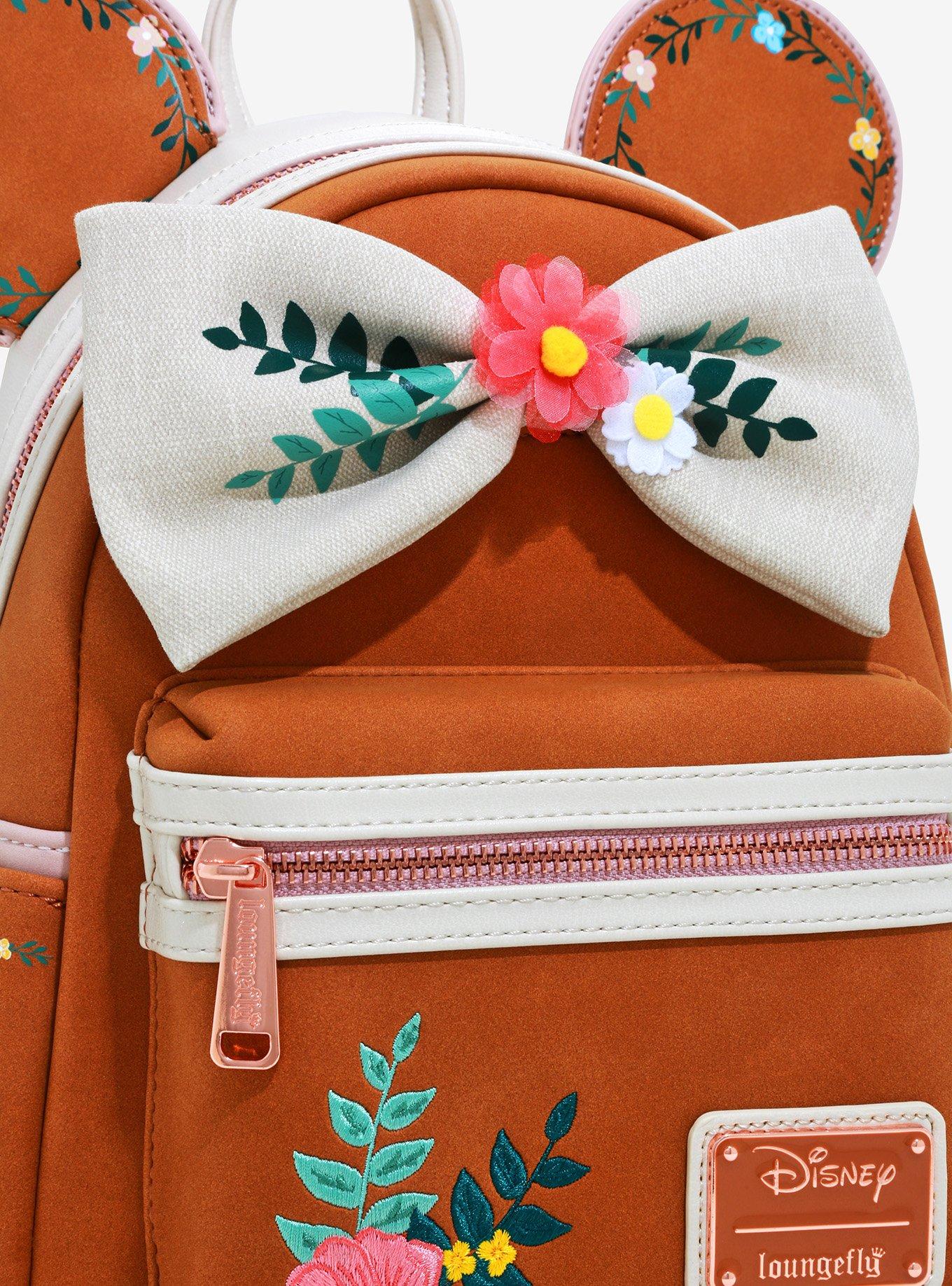 Loungefly Disney Minnie Mouse Fall Floral Mini Backpack - BoxLunch Exclusive, , alternate