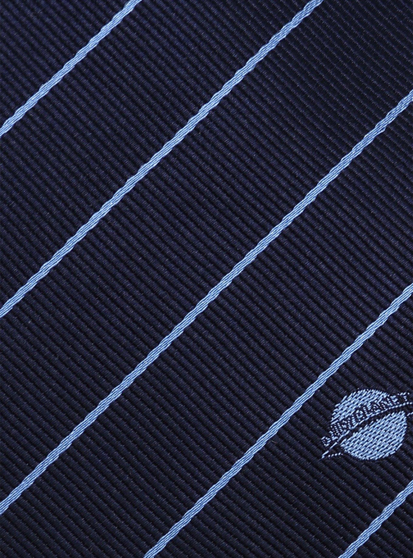 DC Comics Superman Daily Planet Navy Stripe Tie, , alternate