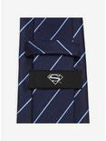 DC Comics Superman Daily Planet Navy Stripe Tie, , alternate
