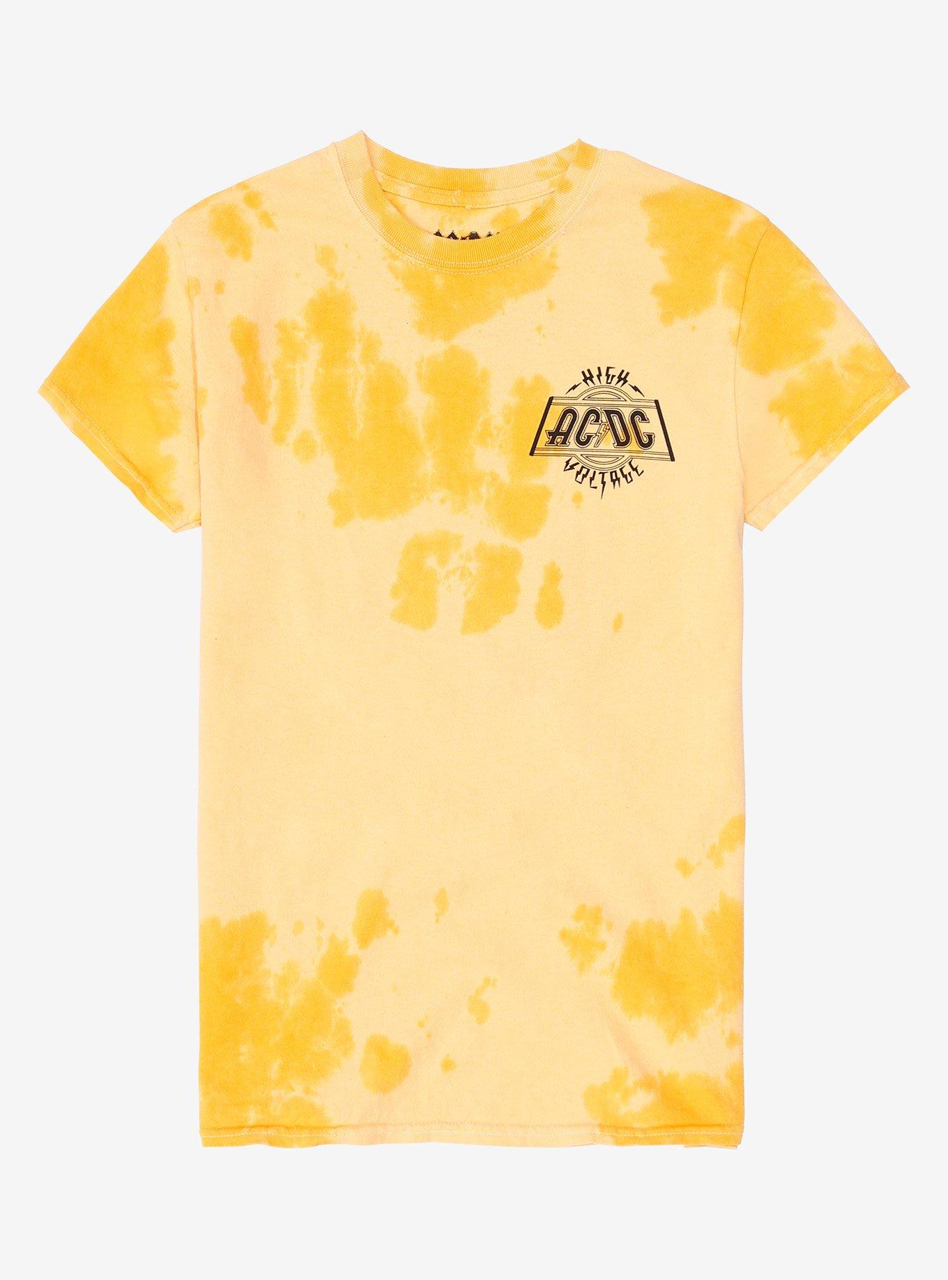 AC/DC High Voltage Tie-Dye Girls T-Shirt, ORANGE, alternate
