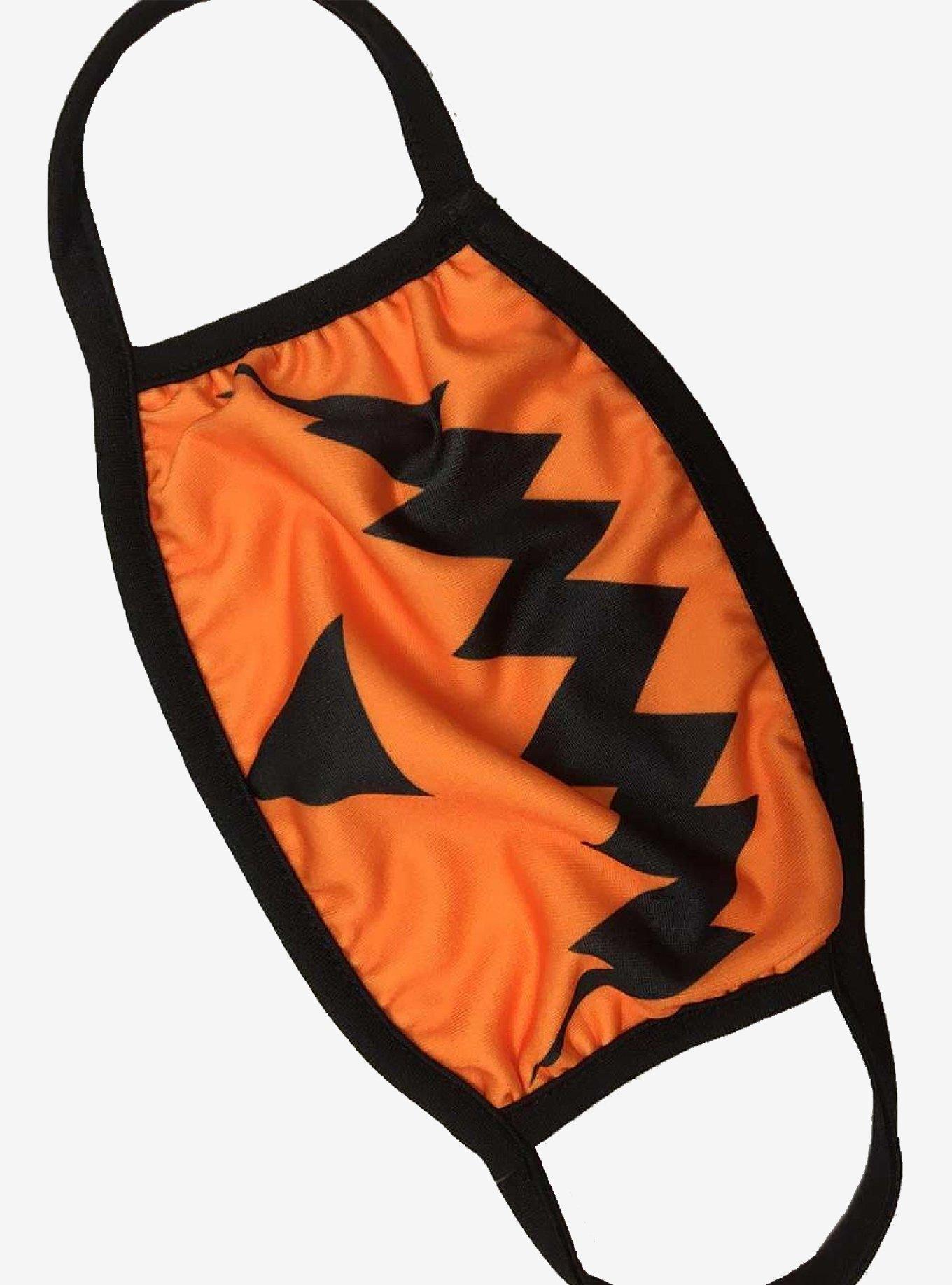 Pumpkin Smile Fashion Face Mask, , alternate
