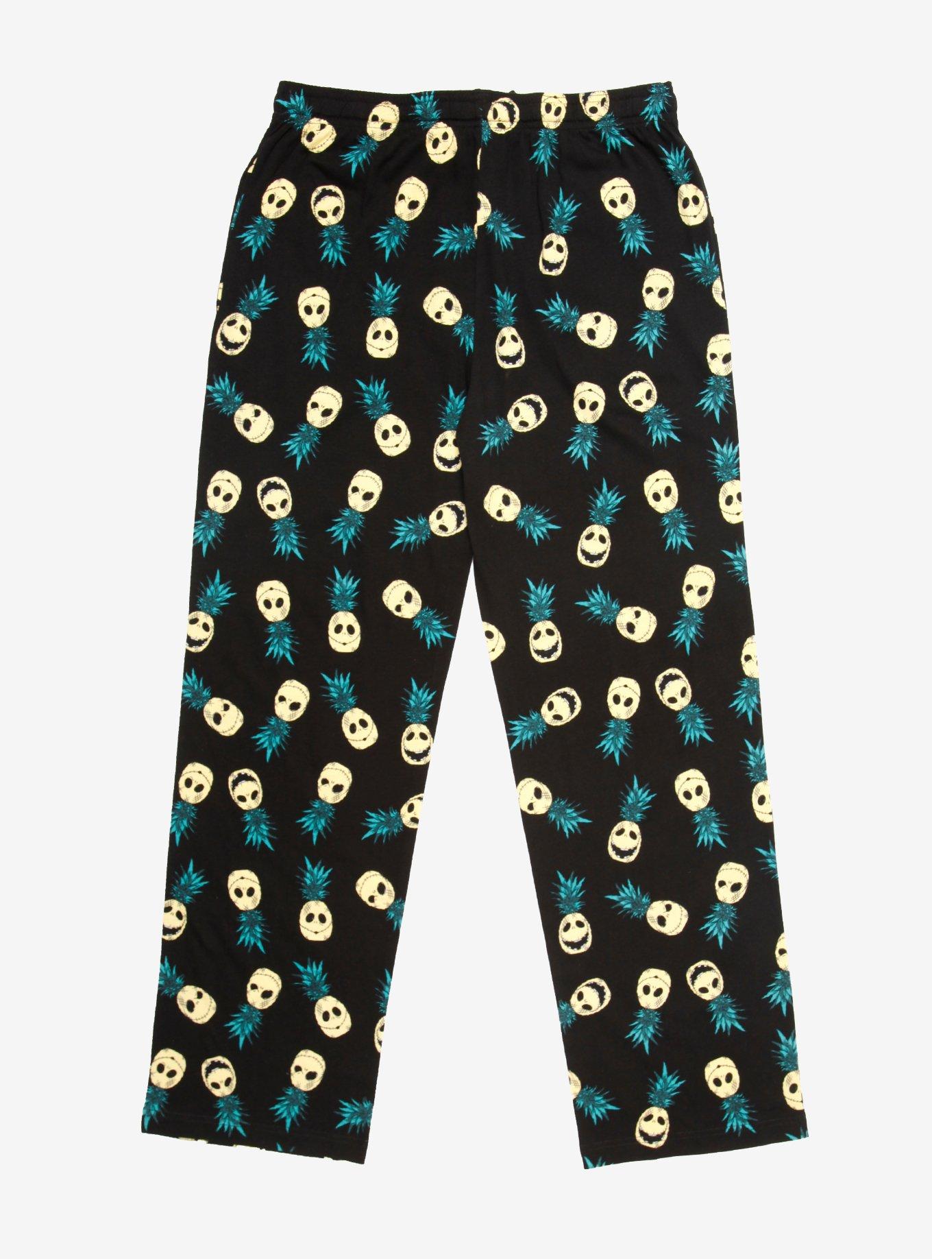 Disney The Nightmare Before Christmas Summer Pineapple Jack Sleep Pants - BoxLunch Exclusive, BLACK, alternate