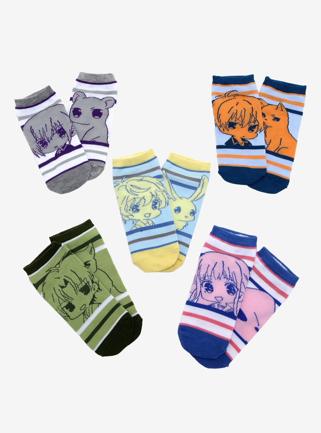 Fruits Basket Chibi Ankle Sock Set - BoxLunch Exclusive, , alternate