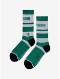 Harry Potter Slytherin Colorblock Crew Socks - BoxLunch Exclusive, , alternate