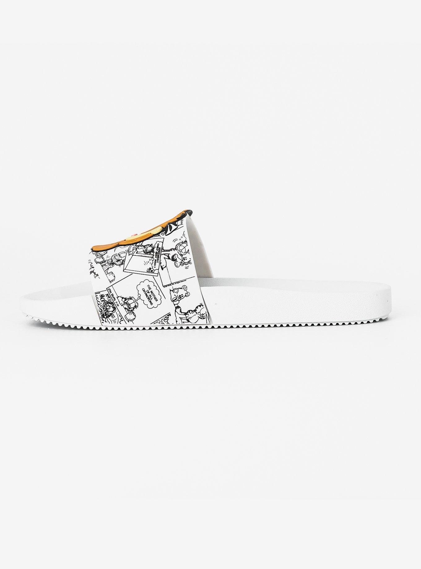 Garfield Lazy White Slide, WHITE, alternate