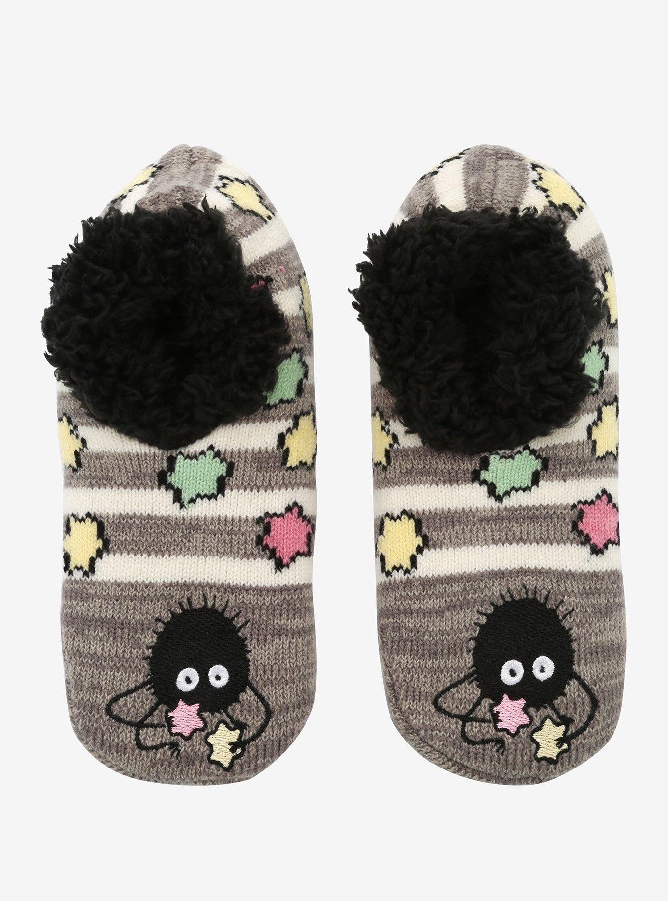 Studio Ghibli Spirited Away Soot Sprites Cozy Slippers, , alternate