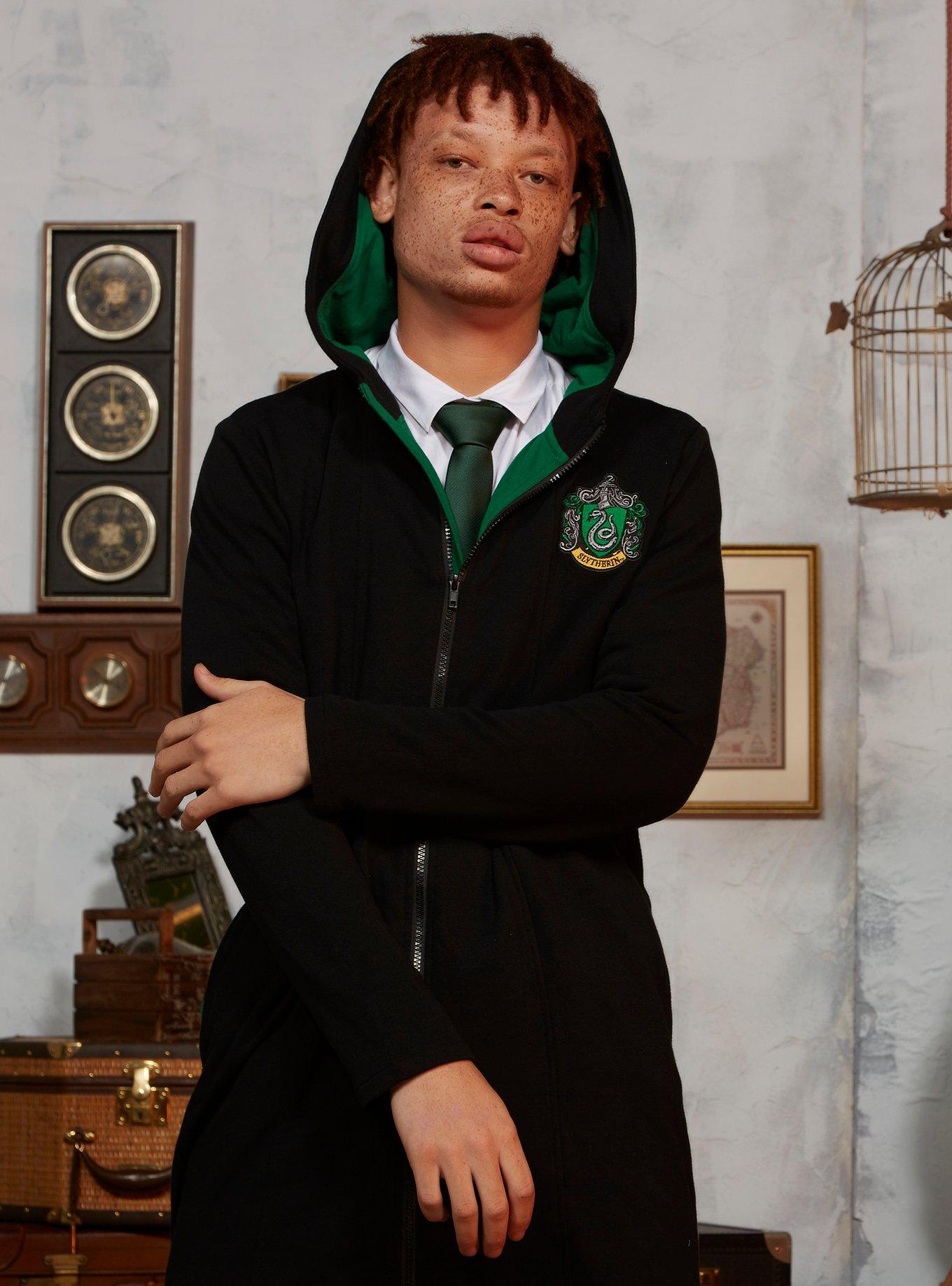 Harry Potter Slytherin Zip-Up Hoodie Cloak, MULTI, alternate