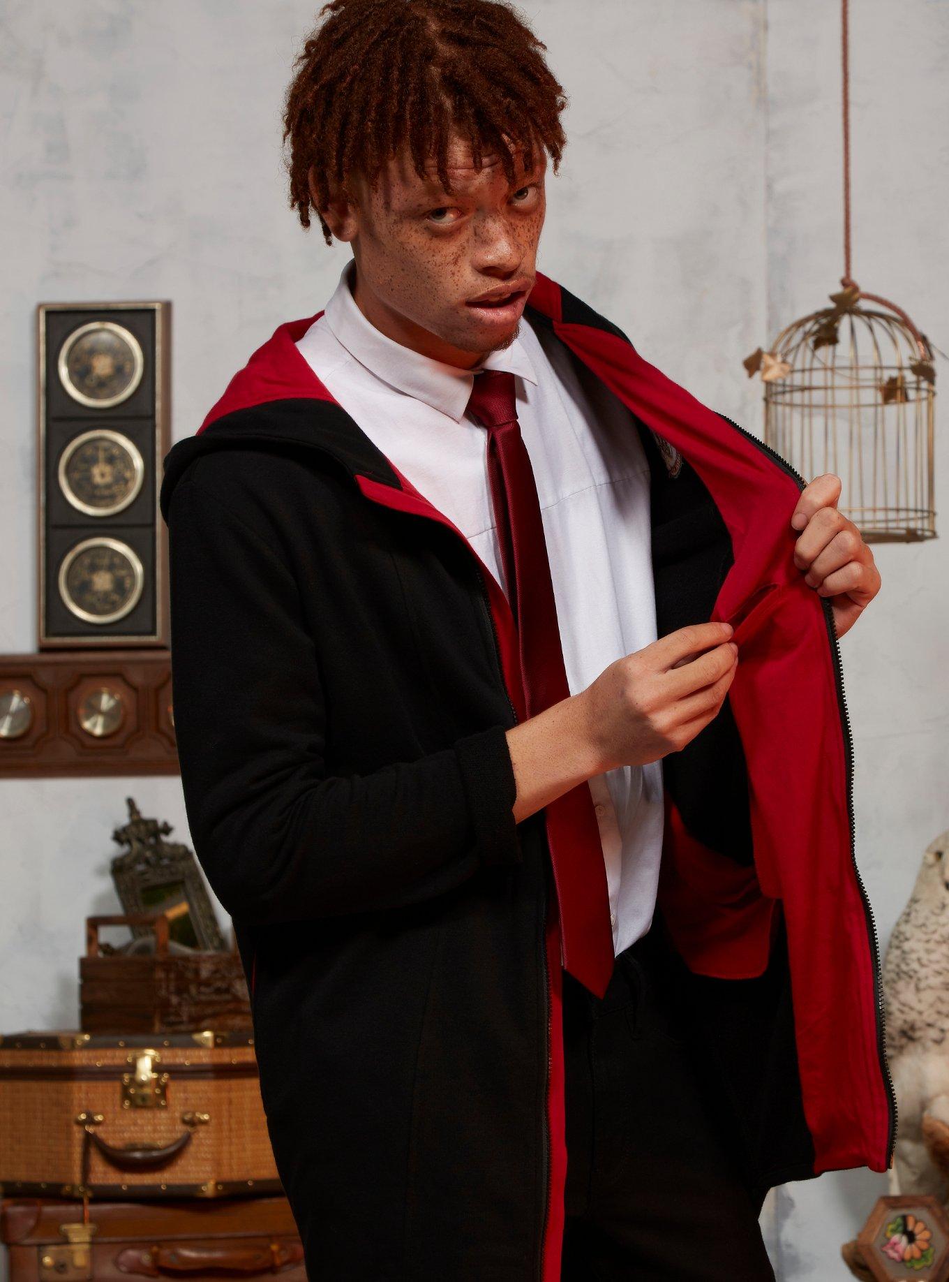 Harry Potter Gryffindor Zip-Up Hoodie Cloak, MULTI, alternate