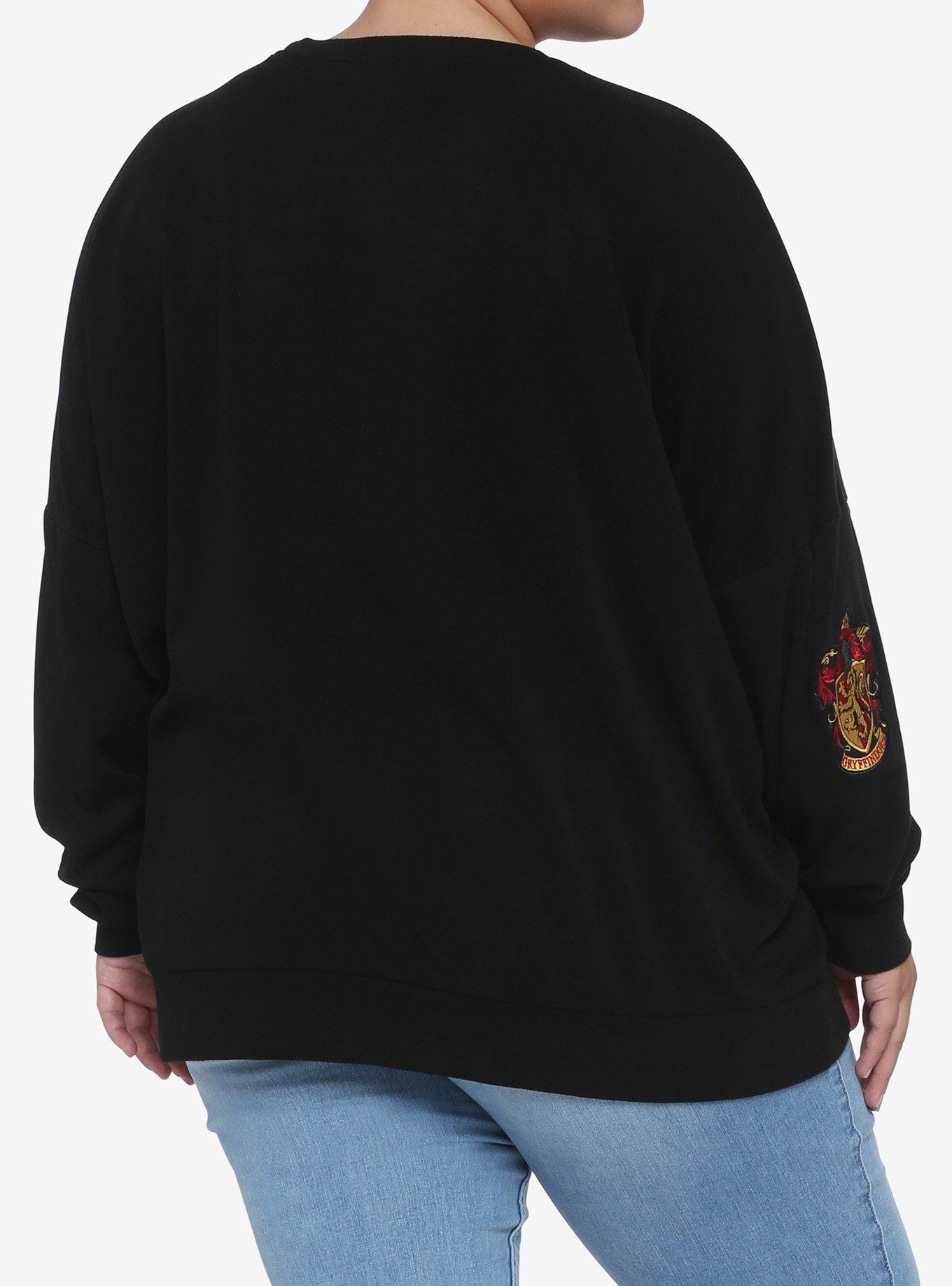 Harry Potter Gryffindor Chevrons Sweatshirt Plus Size, MULTI, alternate