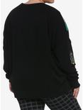 Harry Potter Slytherin  Chevrons Sweatshirt Plus Size, MULTI, alternate