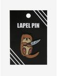 Otter With Knife Enamel Pin, , alternate