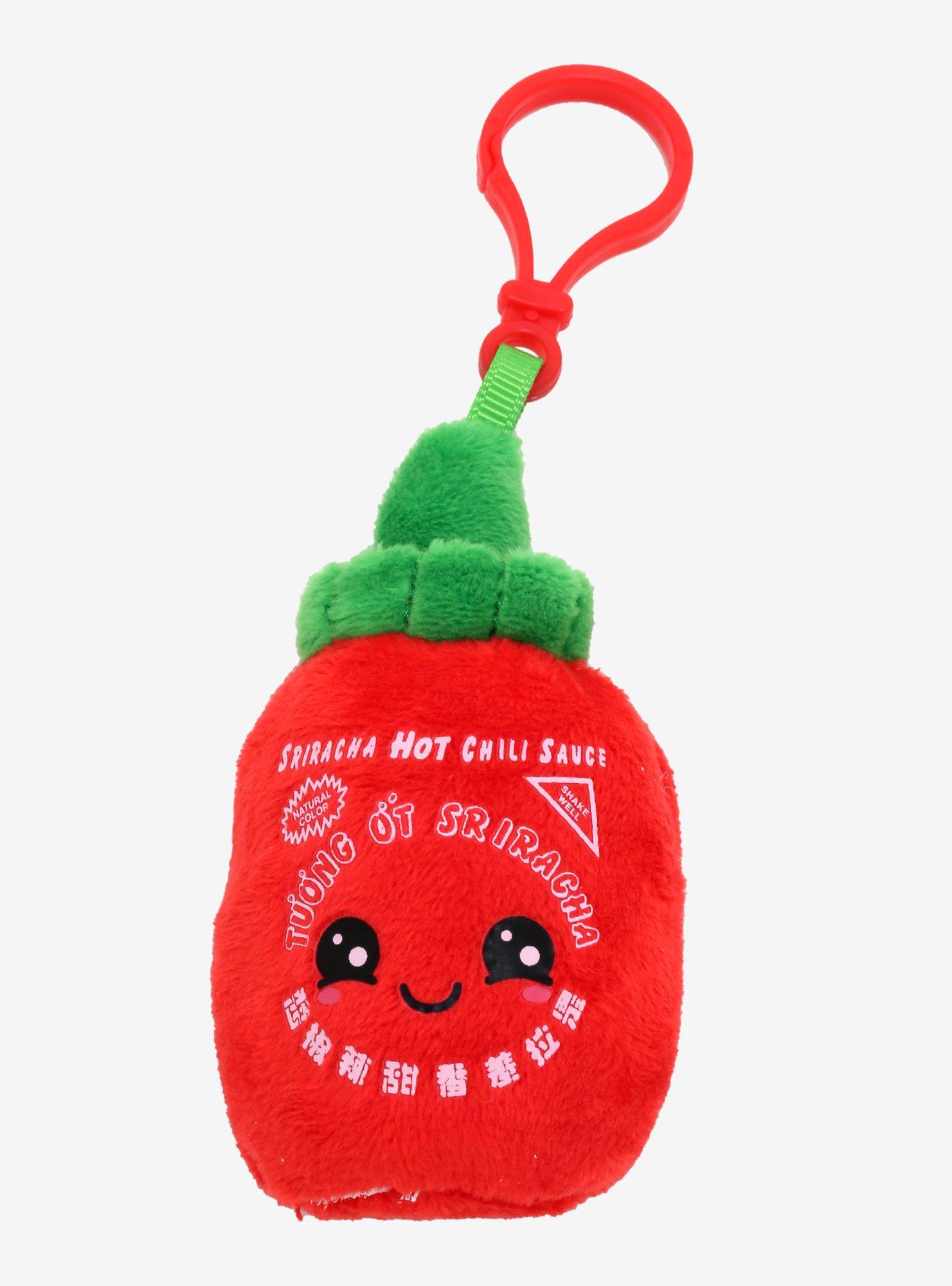 Sriracha Bottle Kawaii Plush Key Chain, , alternate