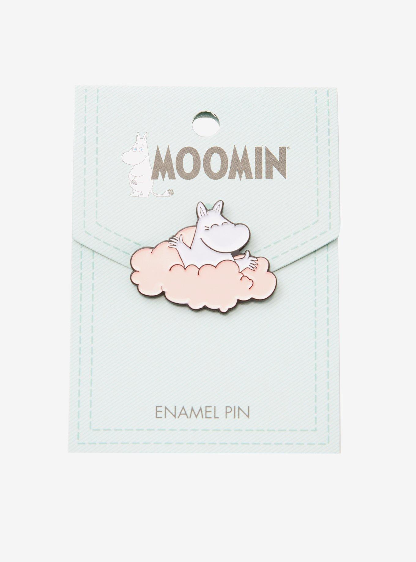 Moomin Pink Cloud Enamel Pin, , alternate