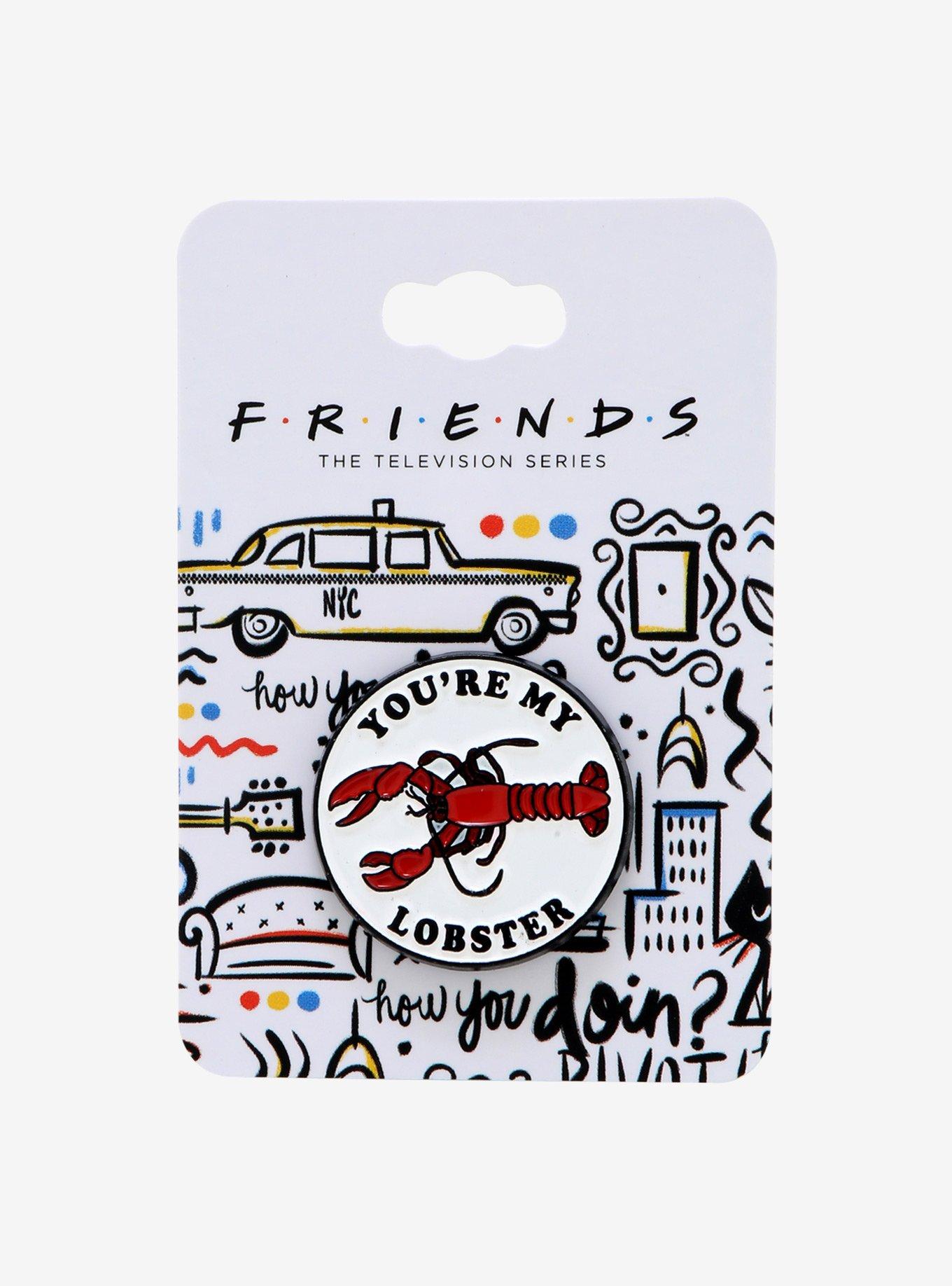 Friends My Lobster Enamel Pin, , alternate
