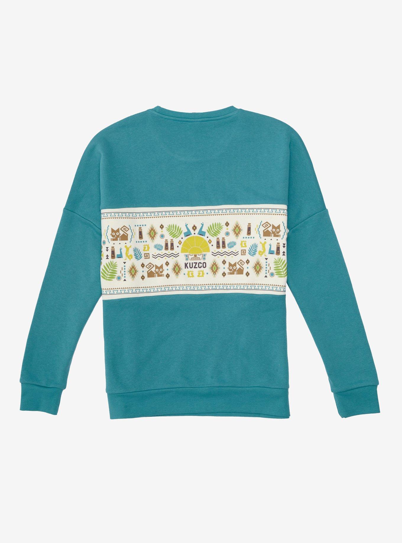 Disney The Emperor's New Groove Panel Crewneck - BoxLunch Exclusive, MULTI, alternate