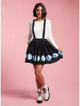 Coraline Button Moon Suspender Skirt, MULTI, alternate
