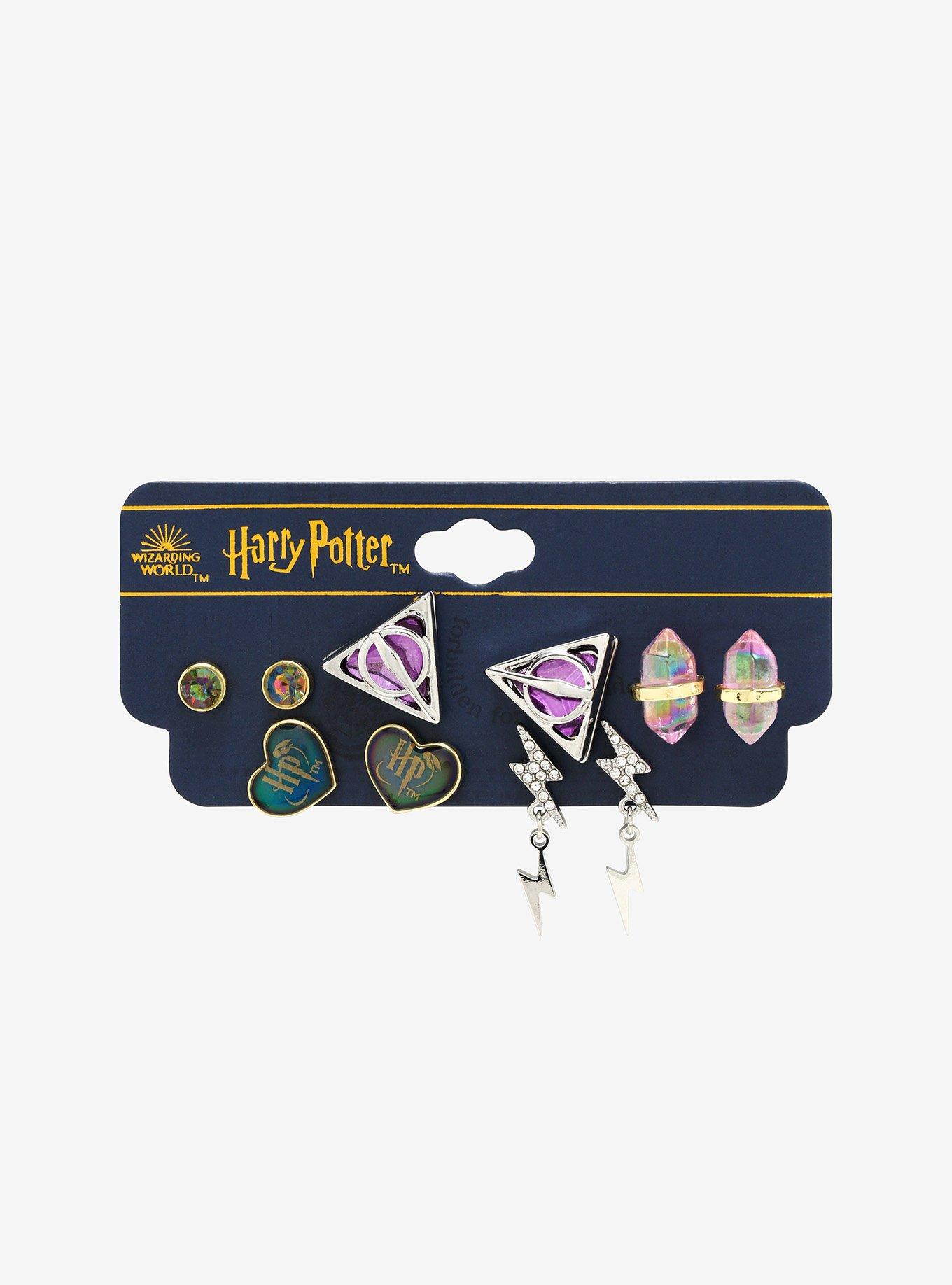 Harry Potter Icon Gem Earring Set, , alternate