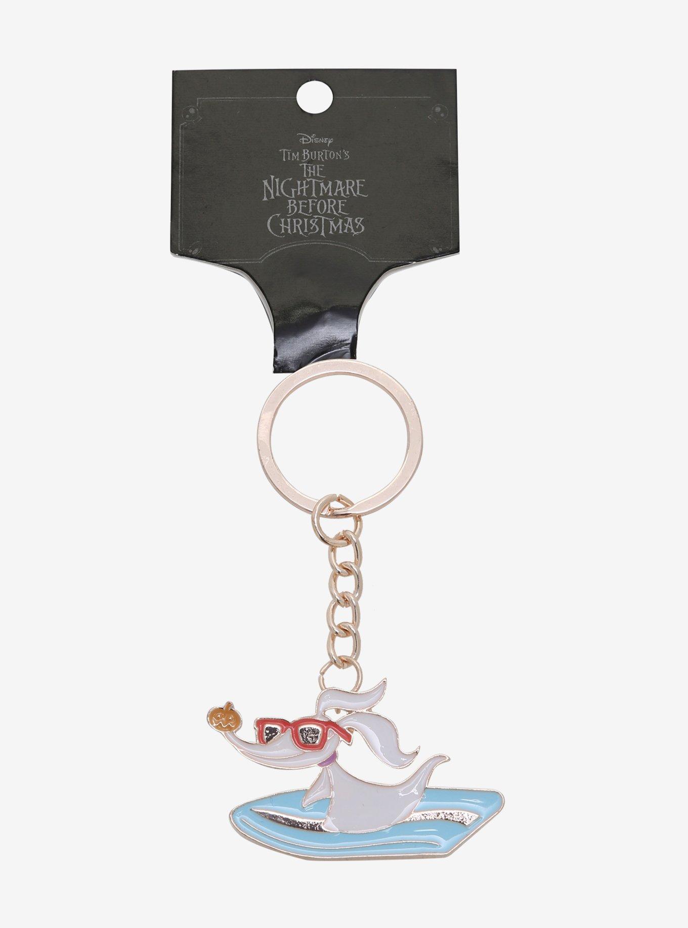 Disney The Nightmare Before Christmas Summer Zero Surf Enamel Keychain - BoxLunch Exclusive, , alternate