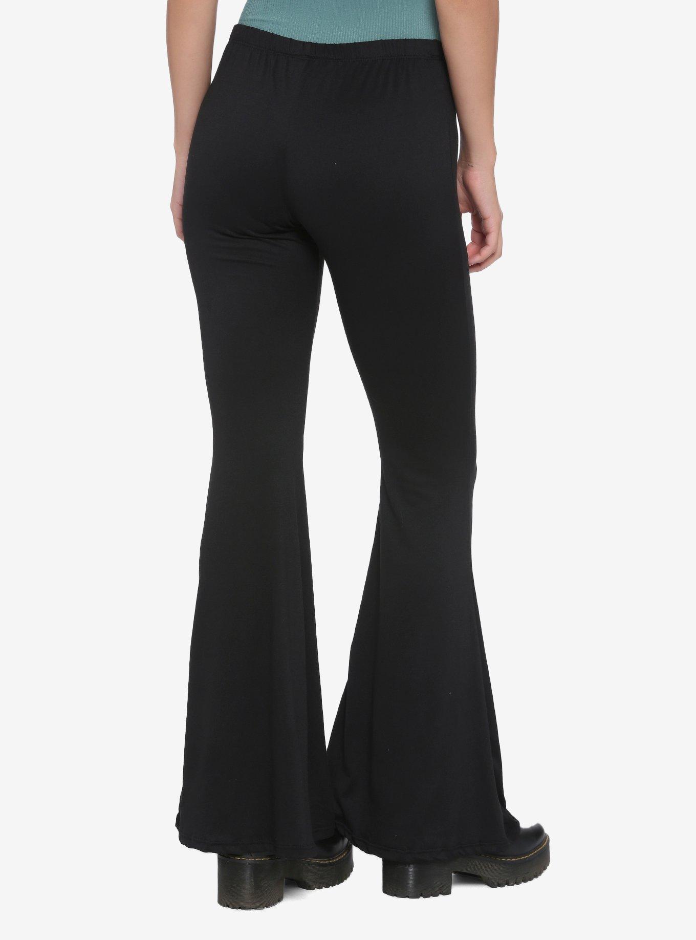 Black Flared Leggings|297248801-Black